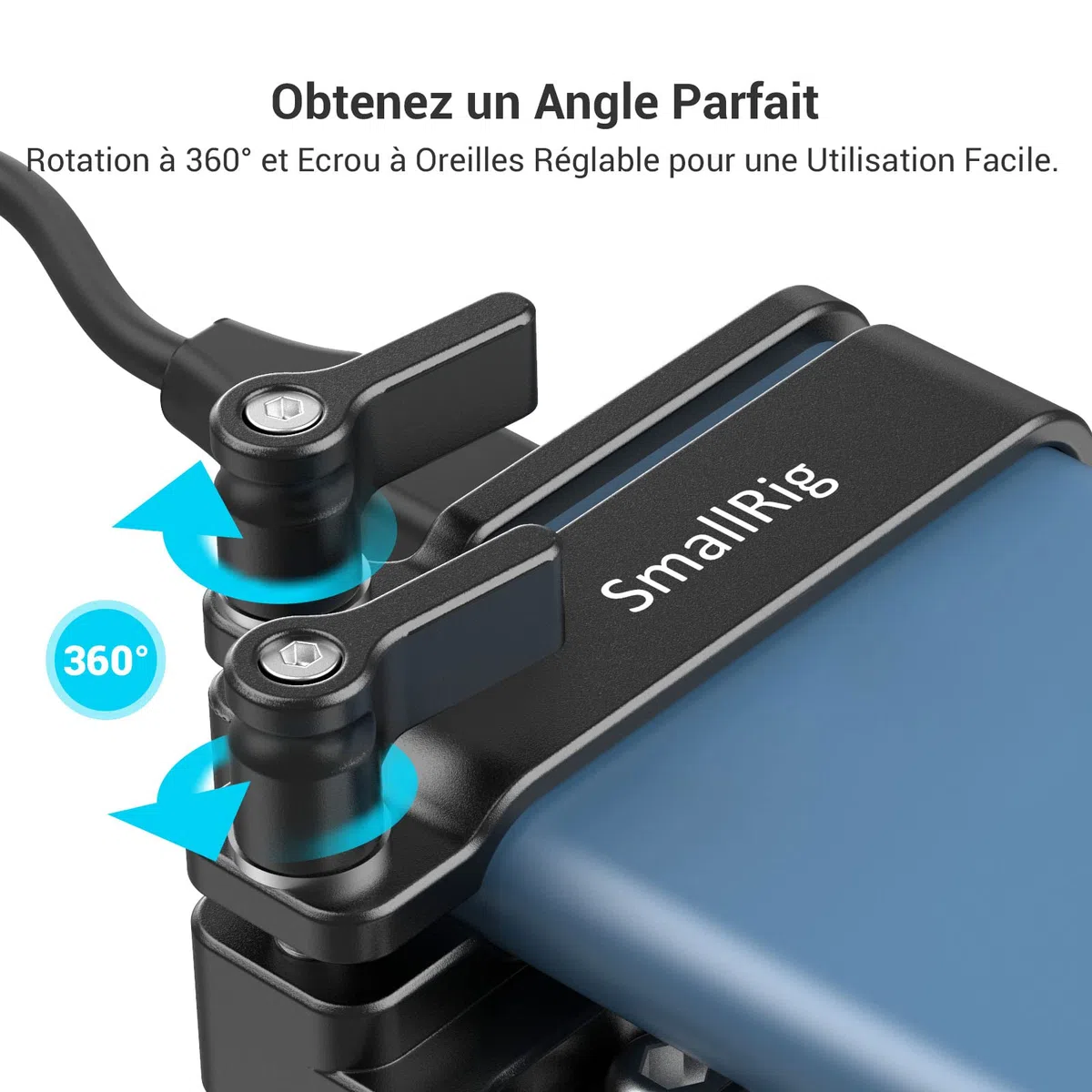 (Nouvelle Version) SMALLRIG Mount Bracket pour Samsung T5 SSD - 2245B