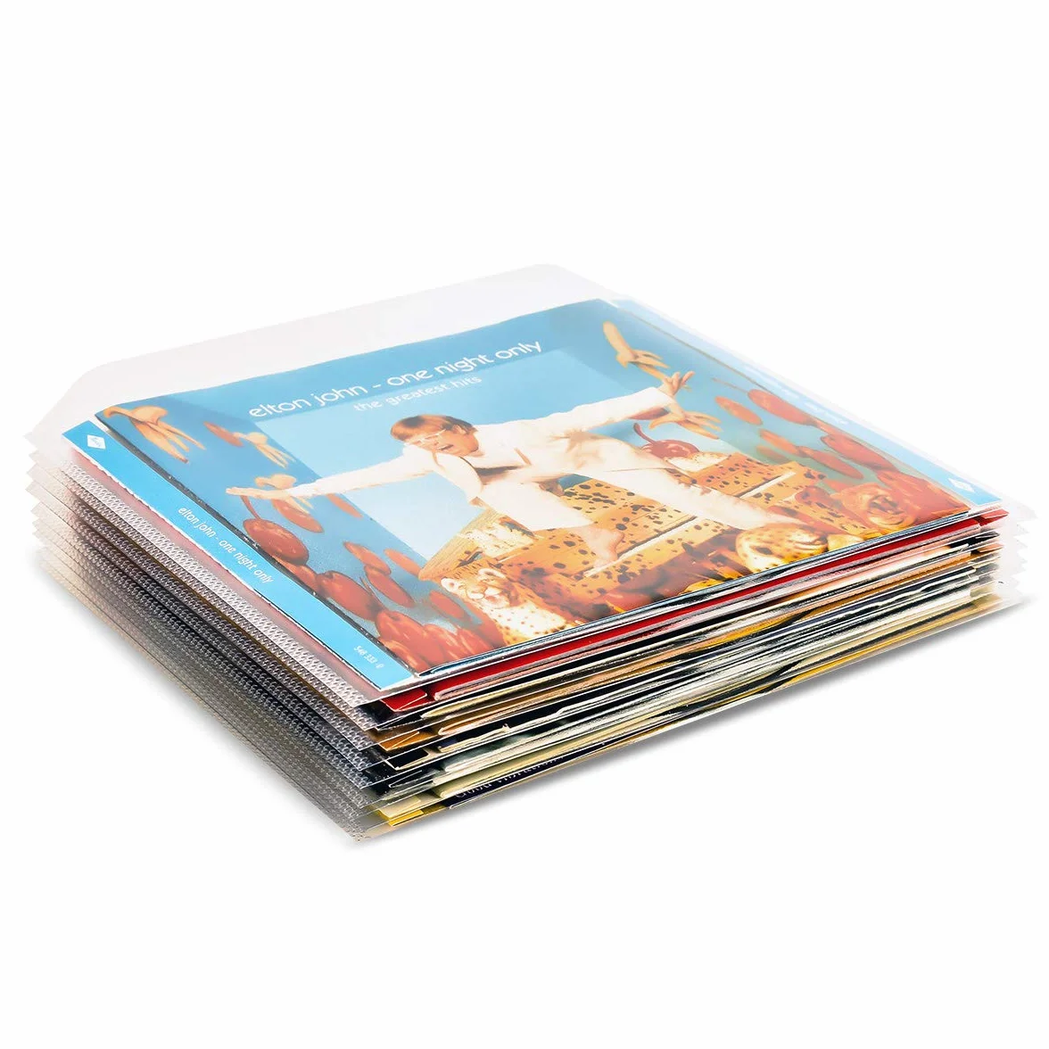 Djois made by 3L Pochette CD Transparente Non Perforée à Rabat pour Ranger Disques et Jaquettes - 100 pcs - 10292