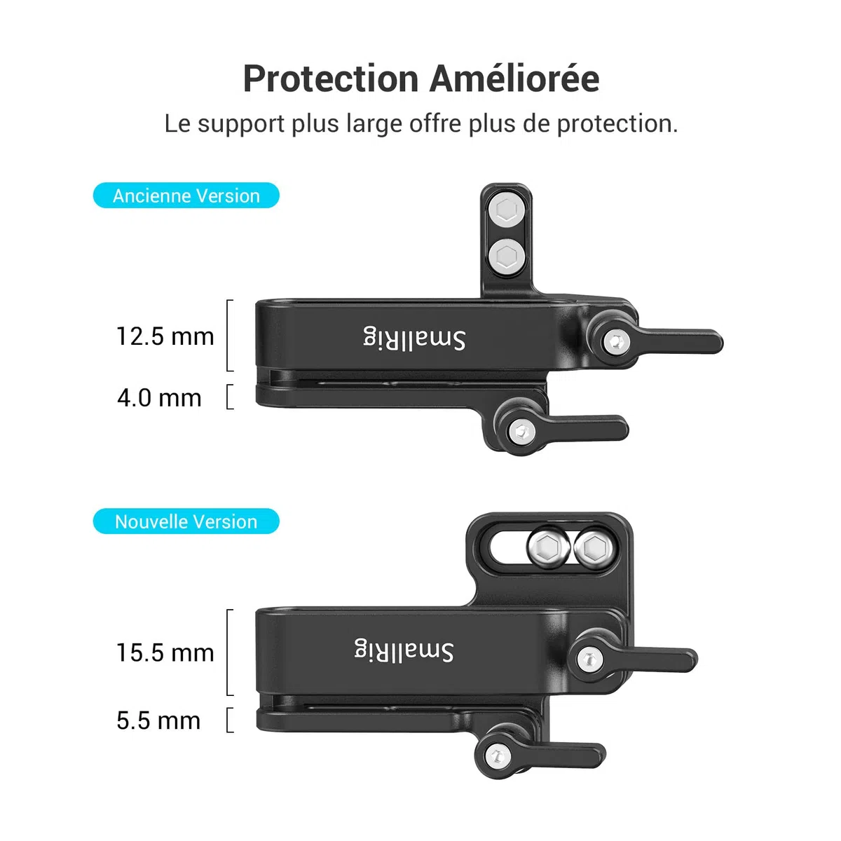 (Nouvelle Version) SMALLRIG Mount Bracket pour Samsung T5 SSD - 2245B
