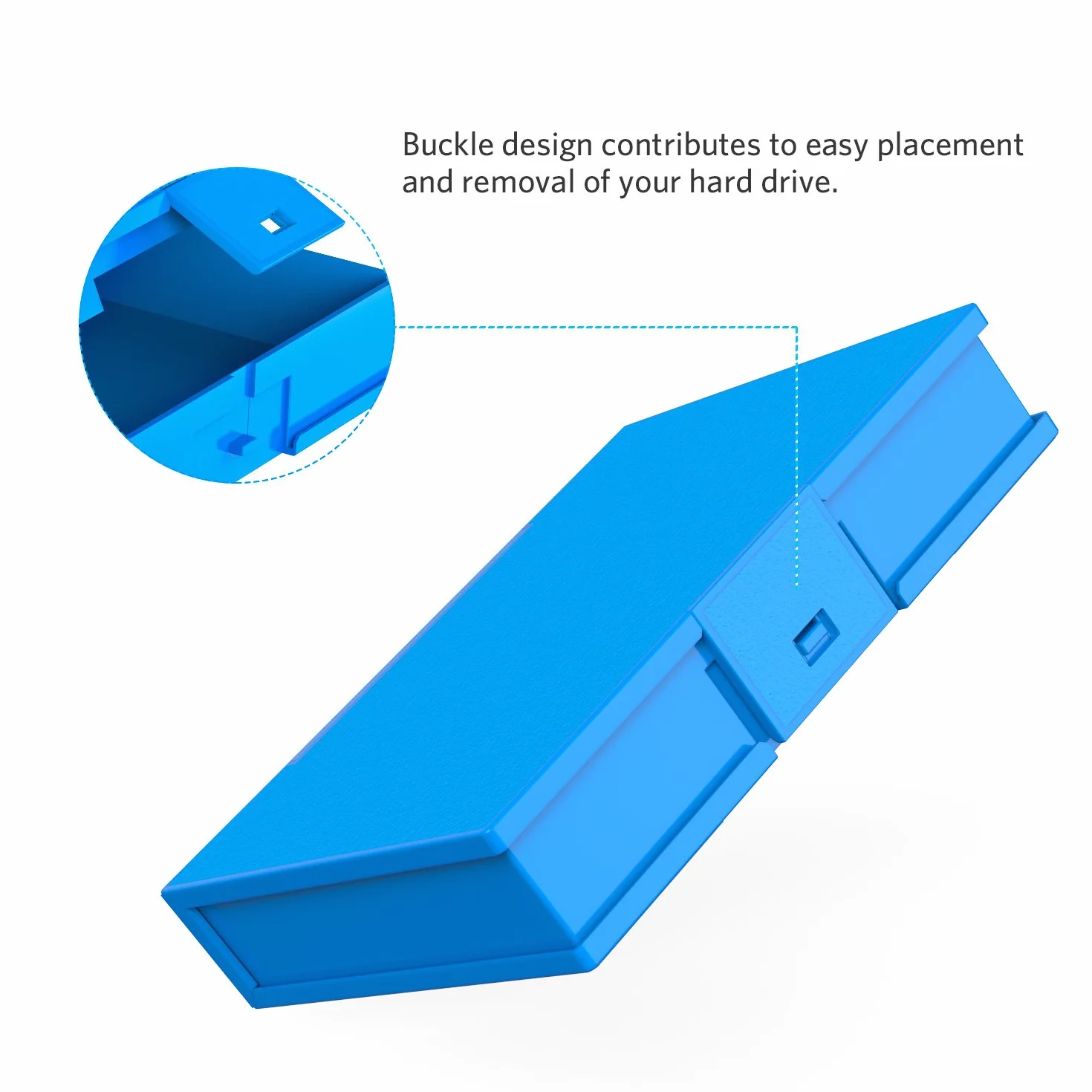 Inateck Étui pour Disque Dur de 3,5 Pouces, Boîtier de Protection Antichoc et Pare-poussière, Étui de Stockage pour HDD de 3,5", 6 Étuis Ensemble, Orange/Bleu/Gris *2 (HPFx6)