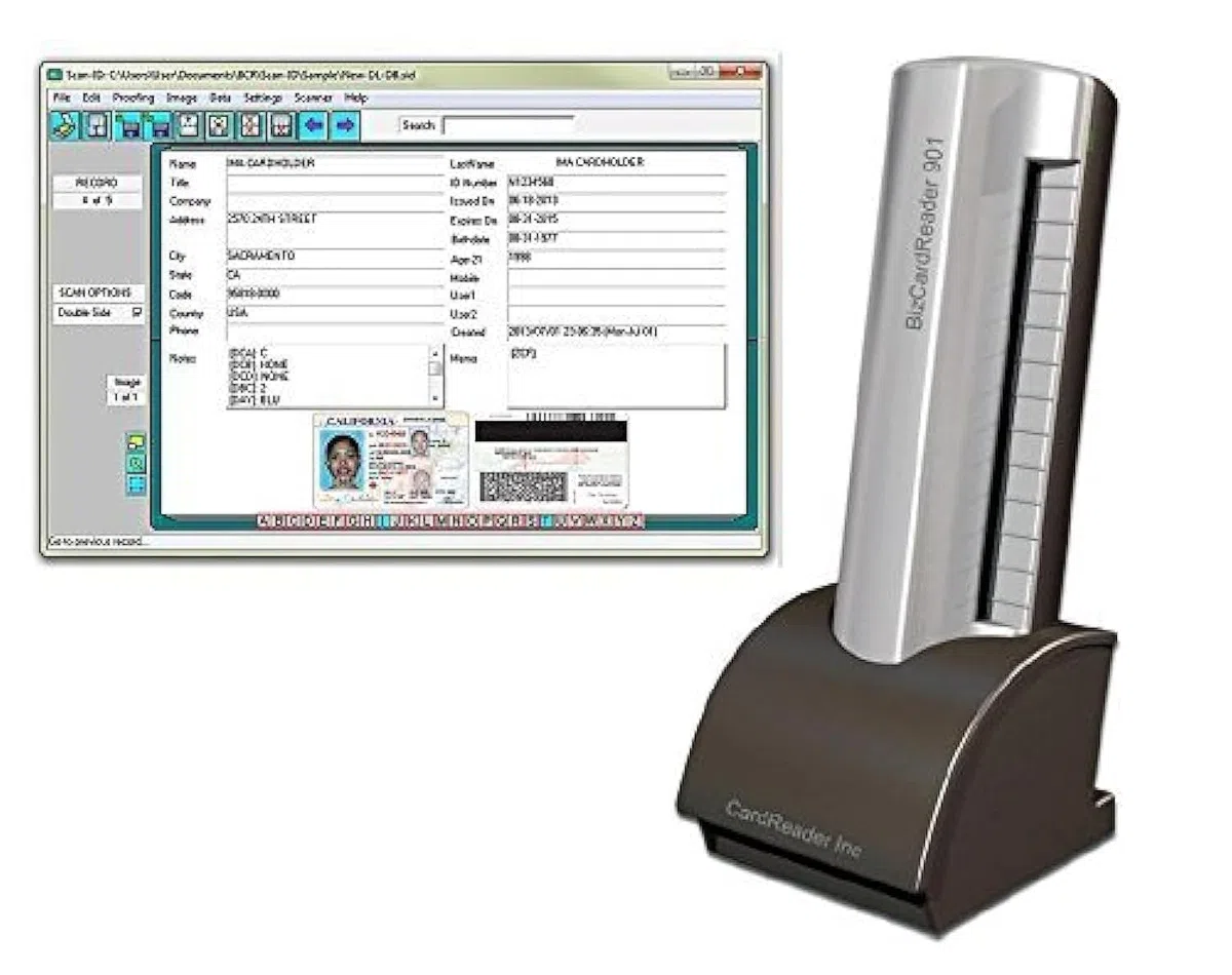 Scanner de carte d'assurance médicale et de carte d'identité (avec Scan-ID LITE)