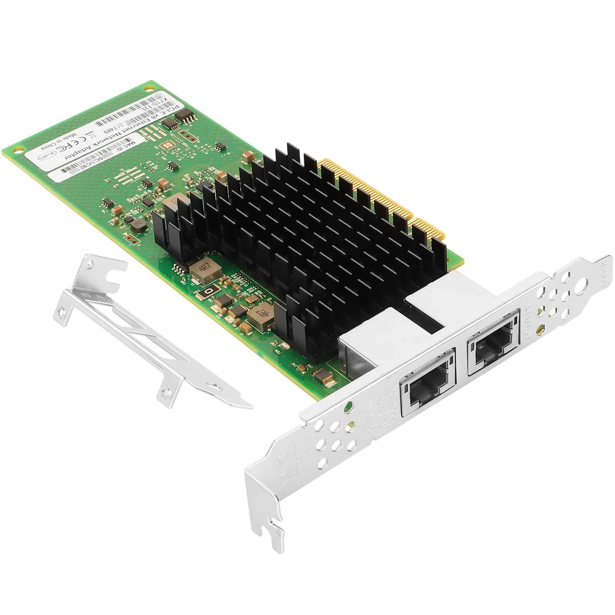 PCIe Ethernet Network Card for Intel X710-T2L X710-AT2 Chipset PCIe 3.0 X8 10Gb Dual Port RJ45 LAN Card Support Windows Server/Windows/Linux/VMware/ESX