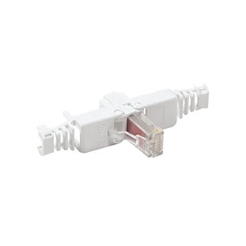 10x Connecteur de sertissage sans Outil Cat 6 UTP RJ45 Fiche réseau pour câble de Brassage jusqu'à 6,3 mm.