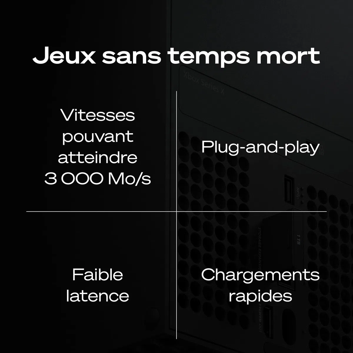 Seagate 1ToCarte d'Extension Xbox | PCIe Gen4 NVMe (STJR1000400)