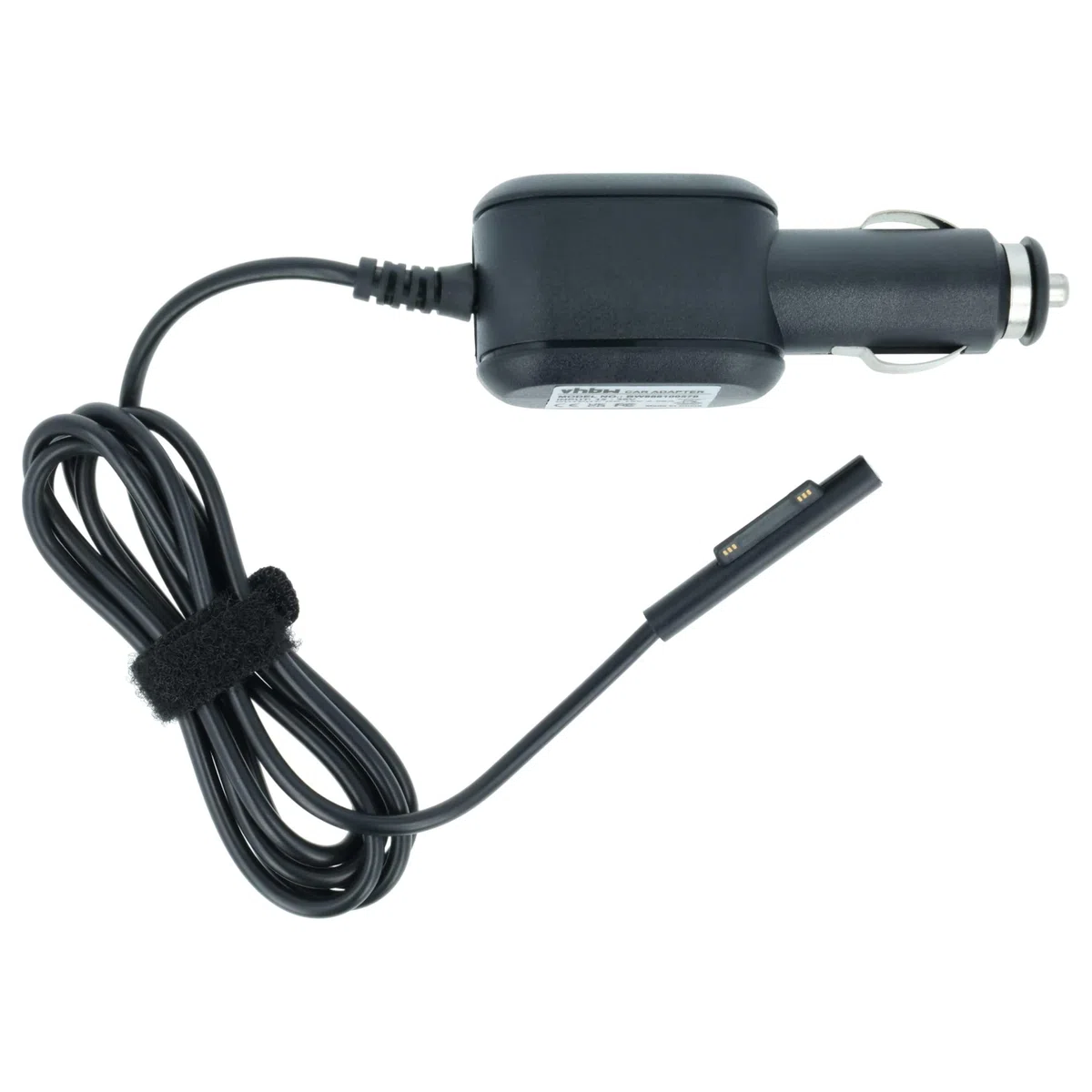 vhbw Chargeur Allume-Cigare Compatible avec Microsoft Surface Pro 4, Pro 6, Pro 7, Pro X Ordinateur Portable, Tablette - Chargeur 12V Noir 2.58 A