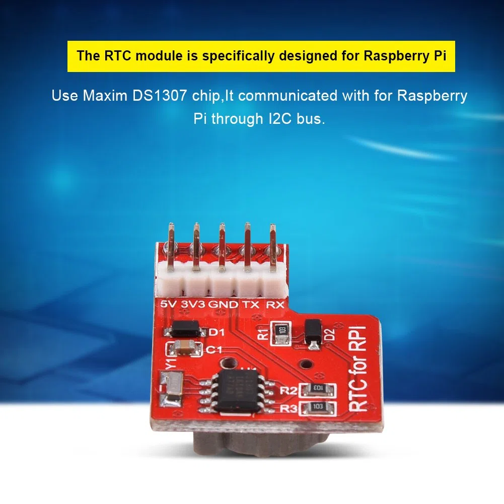Topiky Module de mémoire d'horloge Temps réel RTC de précision Module DS1307 Module d'horloge de Temps précis pour 3/2 Modèle B