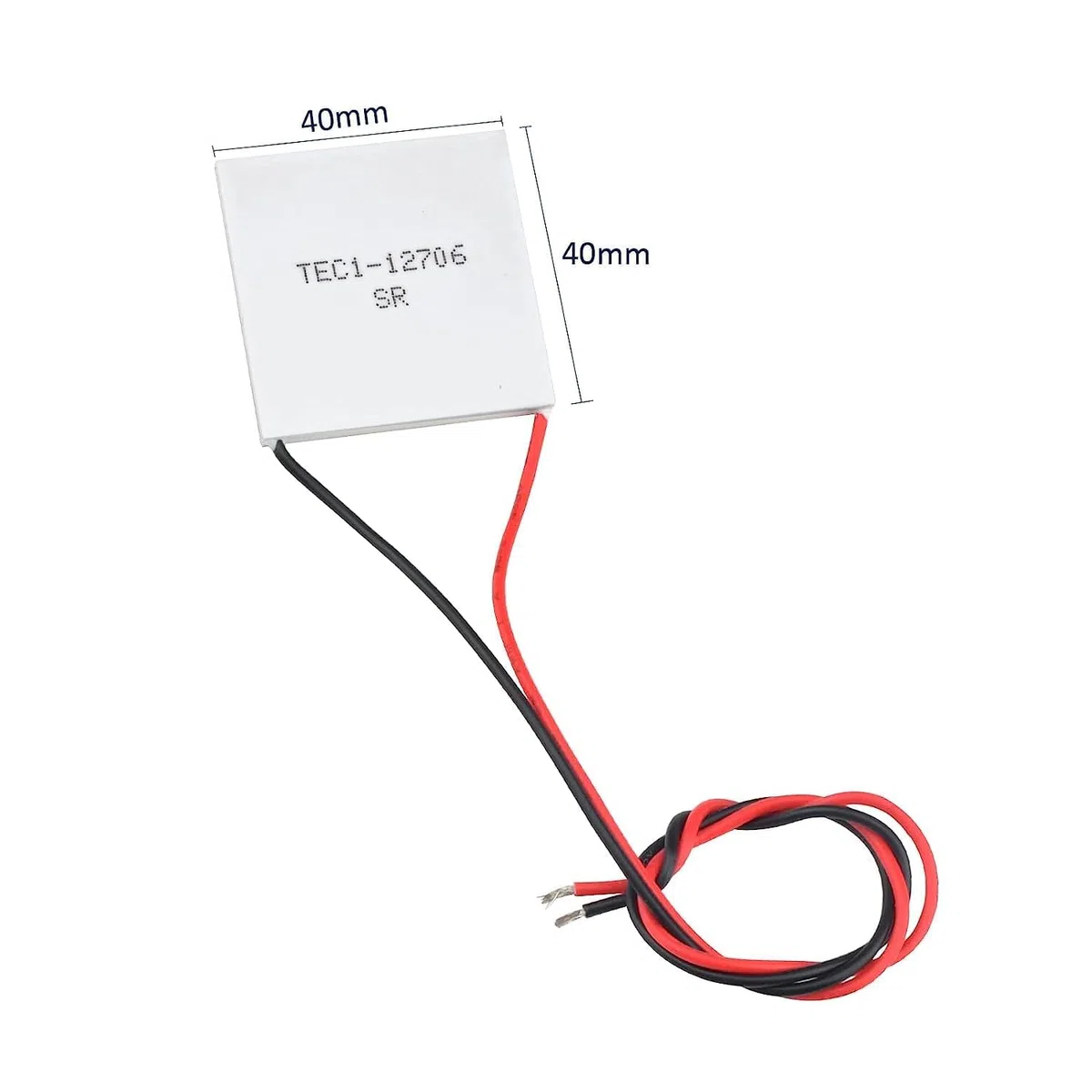 2 pièces TEC1-12706 Module de refroidissement Peltier Tablettes de réfrigération à semi-conducteurs avec kit de refroidissement thermoélectrique pour dissipateur thermique à pâte thermique 5g
