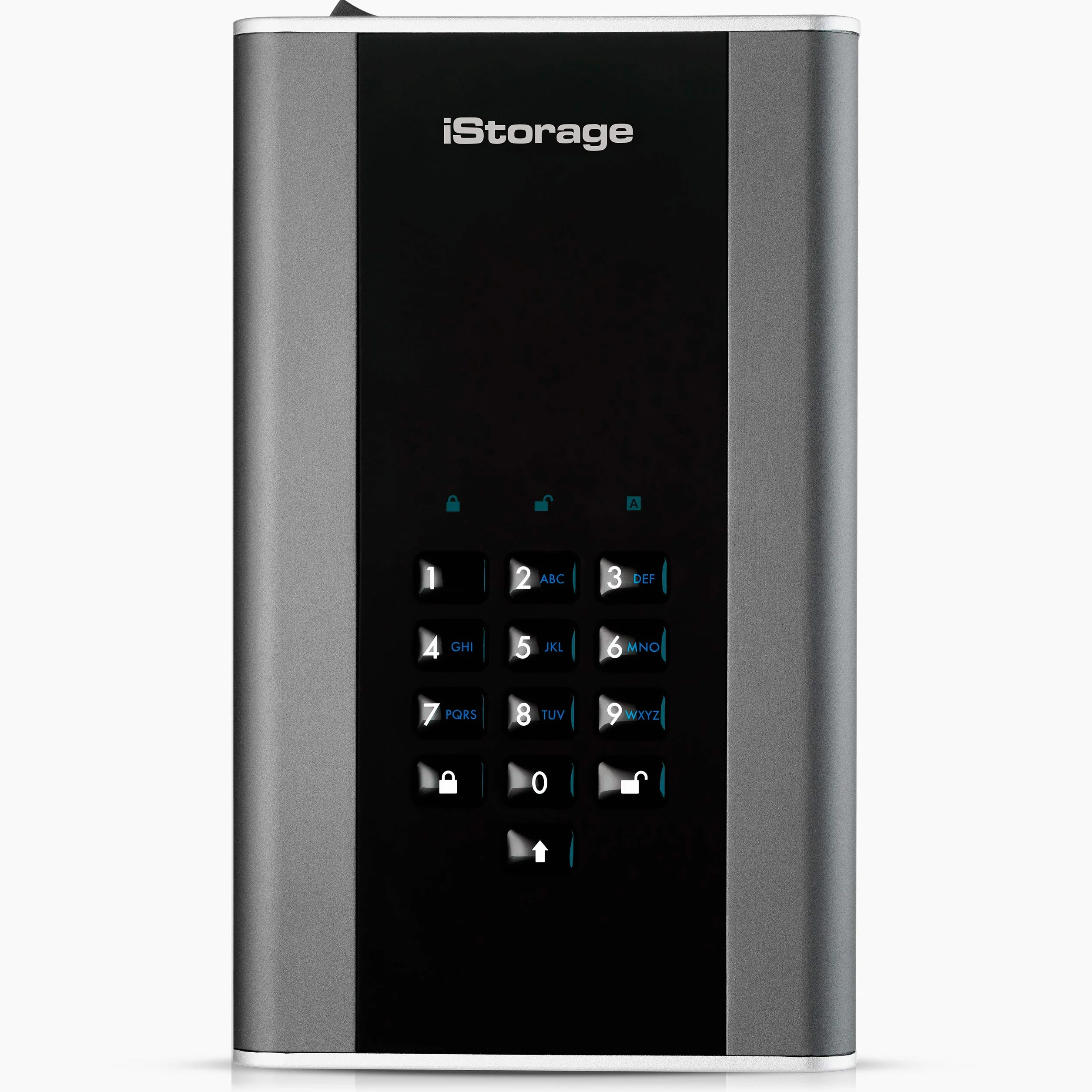iStorage diskAshur DT2 1 To - Disque dur de bureau crypté sécurisé - FIPS Level-2 - Protégé par mot de passe - Résistant à la poussière et à l'eau
