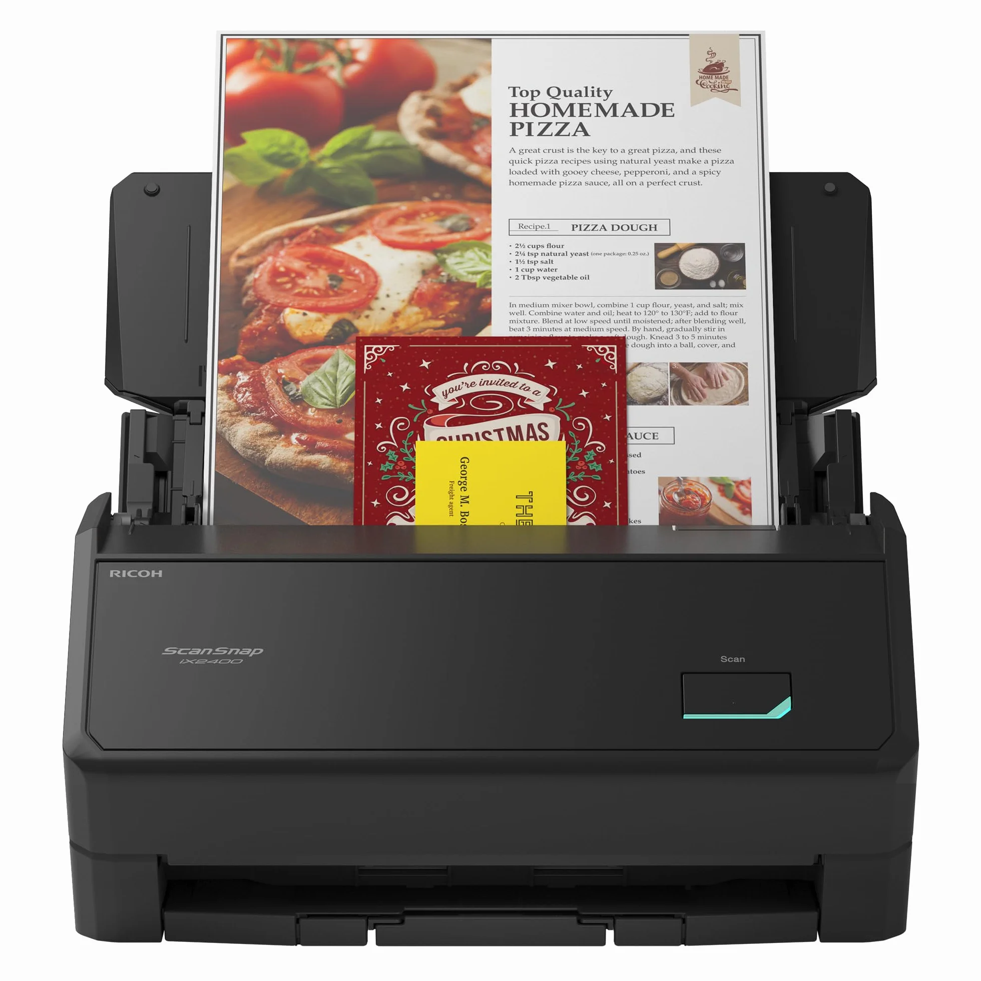Ricoh Scansnap Ix2400 Dokumentenscanner Adf 45ppm Duplex Usb 3.2 Schwarz (pa03870-B001)