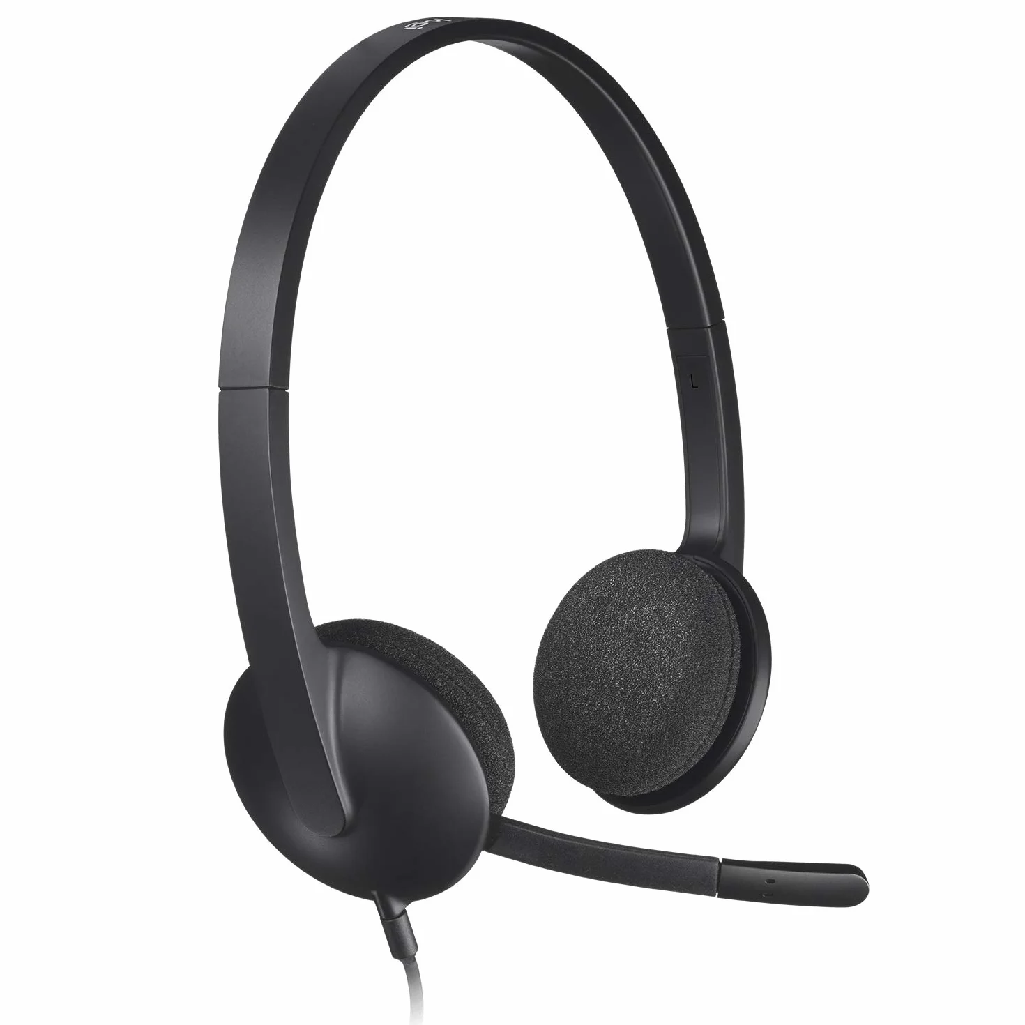 Logitech H340 Casque Micro Filaire, Ecouteurs Stéréo avec Micro Rotatif Anti-Parasites, USB, PC/Mac/Portable/Chromebook - Noir