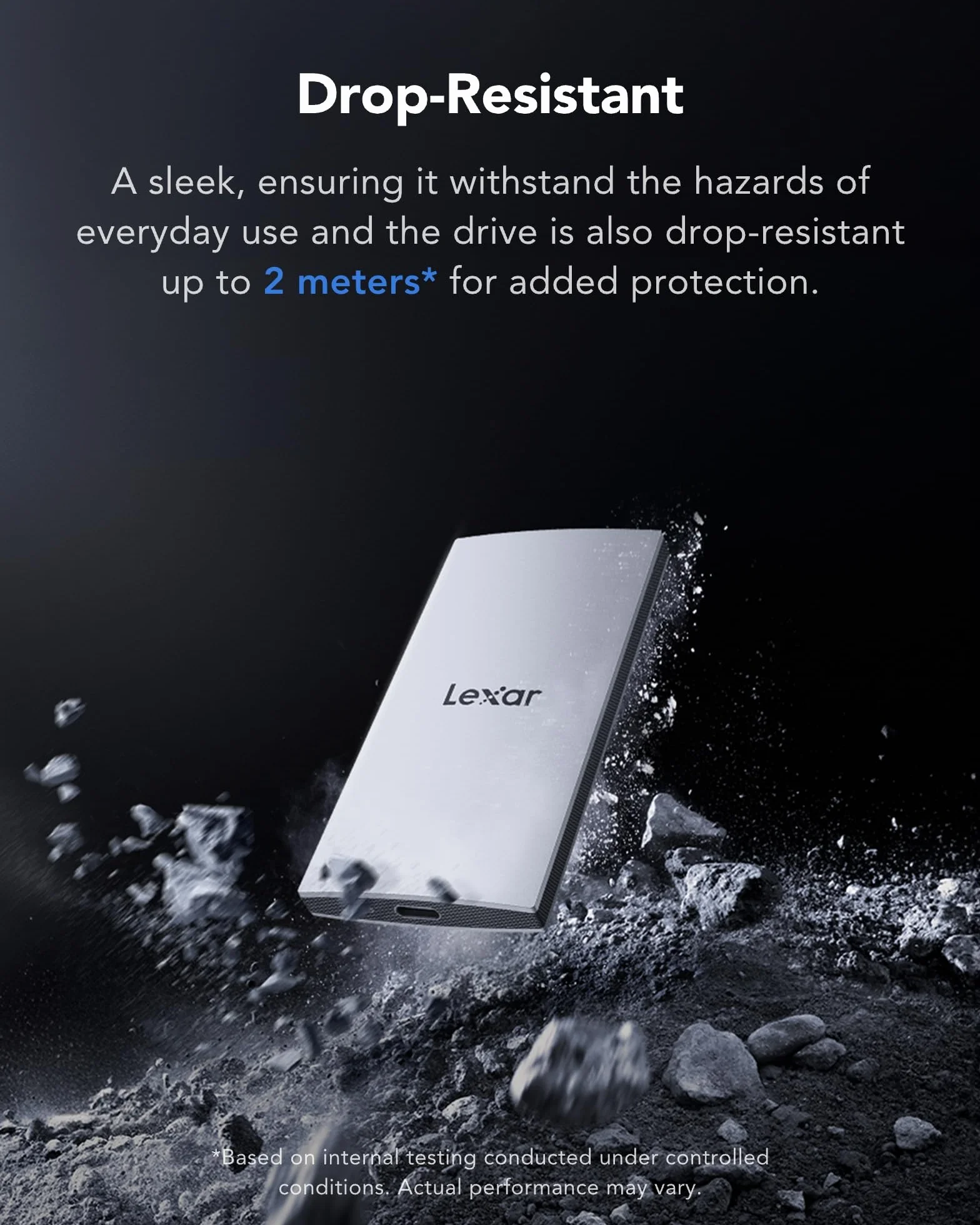 Lexar ES3 SSD Externe 1To, Portable SSD, PSSD jusqu'à 1 050Mo/s en Lecture