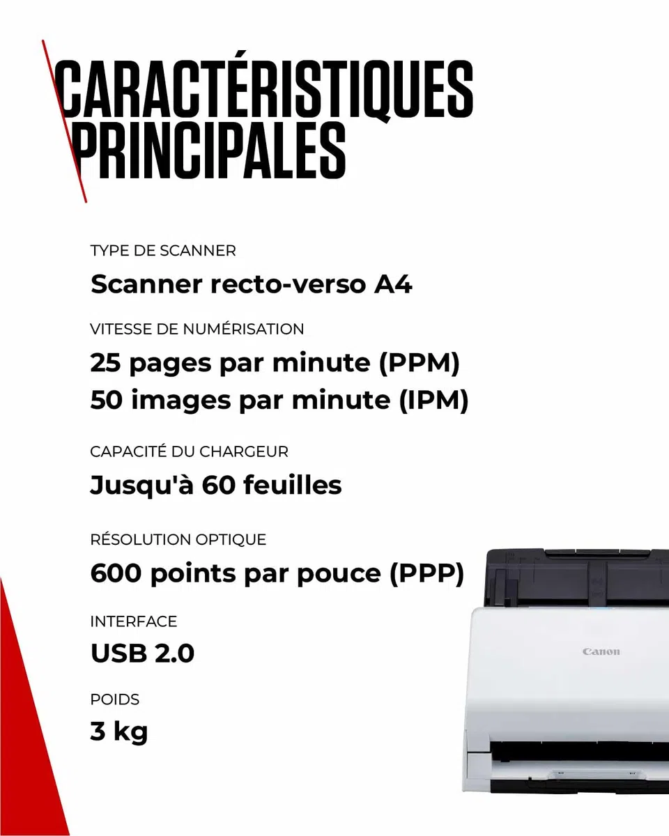 Canon Imageformula R30 - Dokumentenscanner - Contact Image Sensor (cis) - Duplex - A4 - 600 Dpi - Automatischer Dokumenteneinzug (60 Bl?tter) - Usb 2