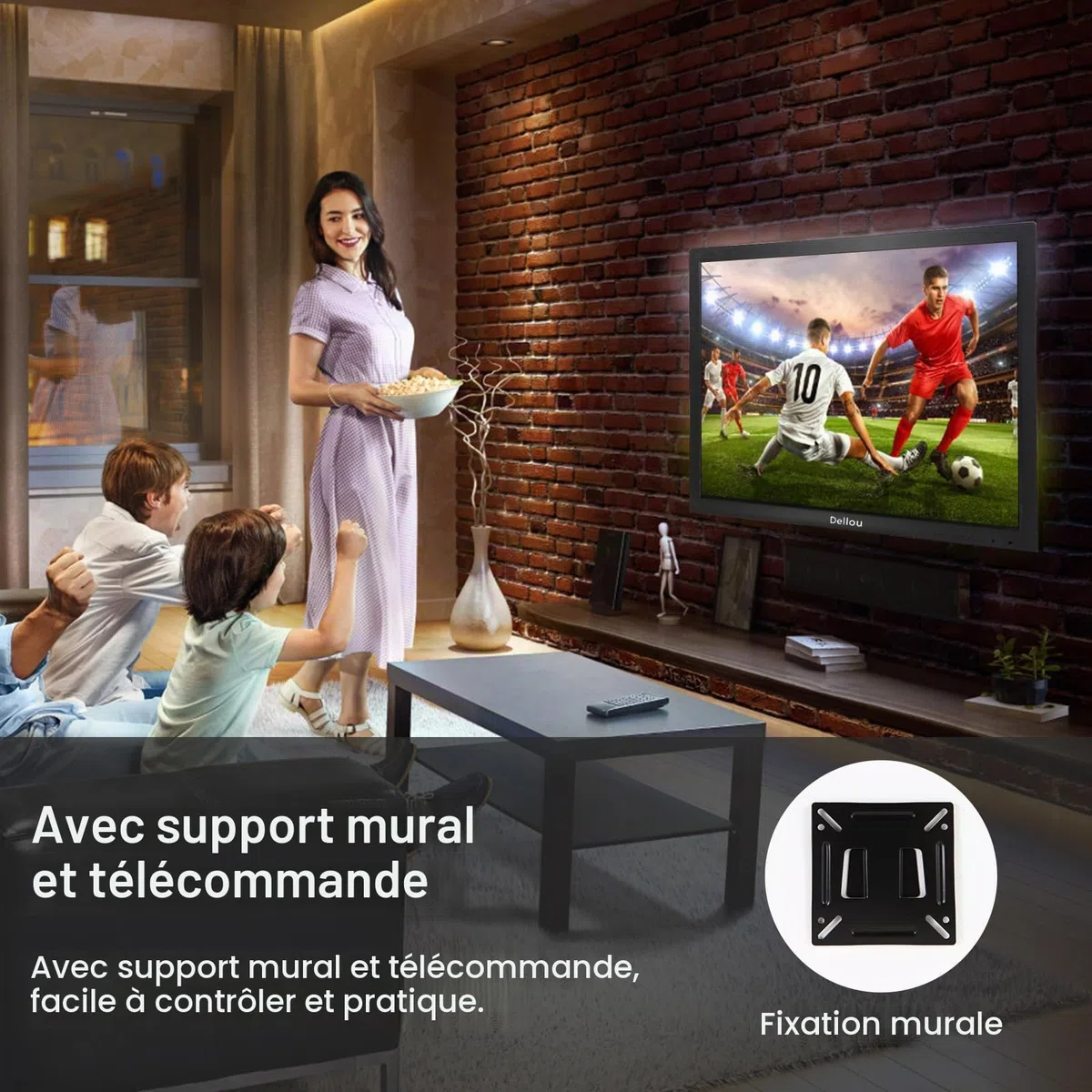 24 pouces Écran d'affichage de surveillance Moniteur CCTV caméra monitor