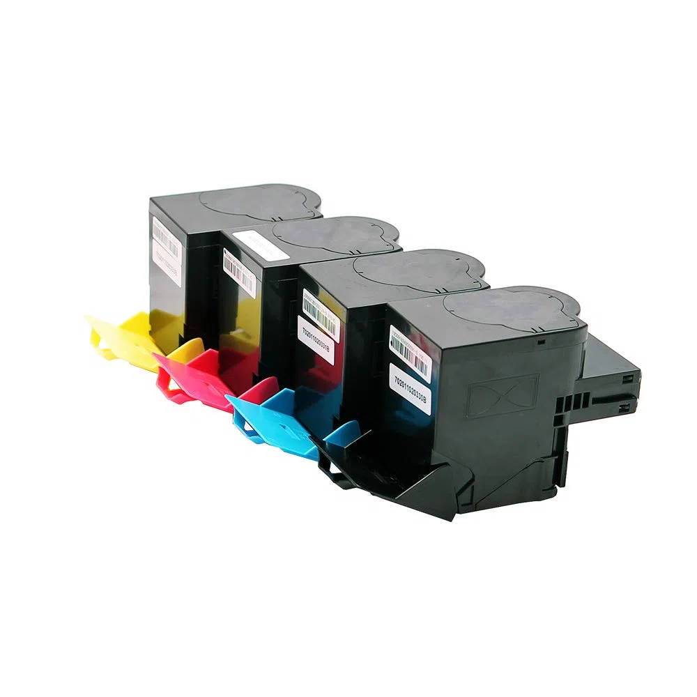 ABC Lot de 4 toners compatibles pour Lexmark 24B7178 24B7179 24B7180 24B7181 pour Lexmark C2240 XC2235