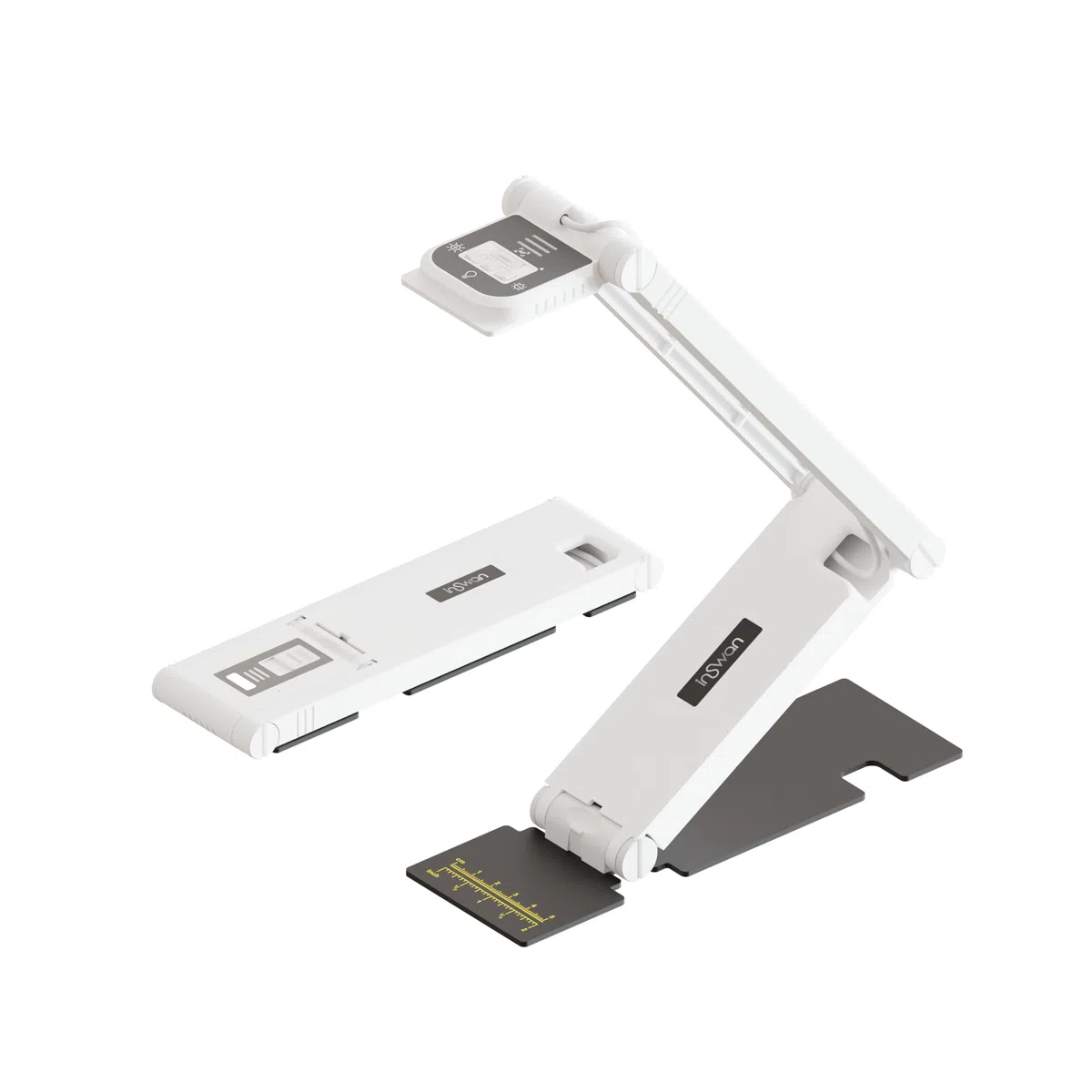 INSWAN INS-Flip 4 Caméra Documents 4K 13 MP Pliable, LED, Micro, 0,67 LB