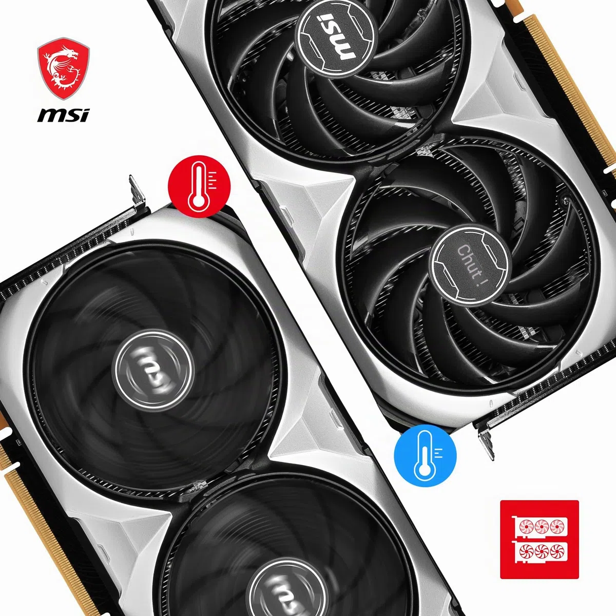 MSI GeForce RTX 4090 Ventus 3X 24G OC Carte Graphique - GPU RTX 4090, GDDR6X 24GB (21Gbps/384 Bits), PCIe 4.0-3 x Ventilateurs TORX 4.0 - HDMI 2.1a, DisplayPort 1.4a