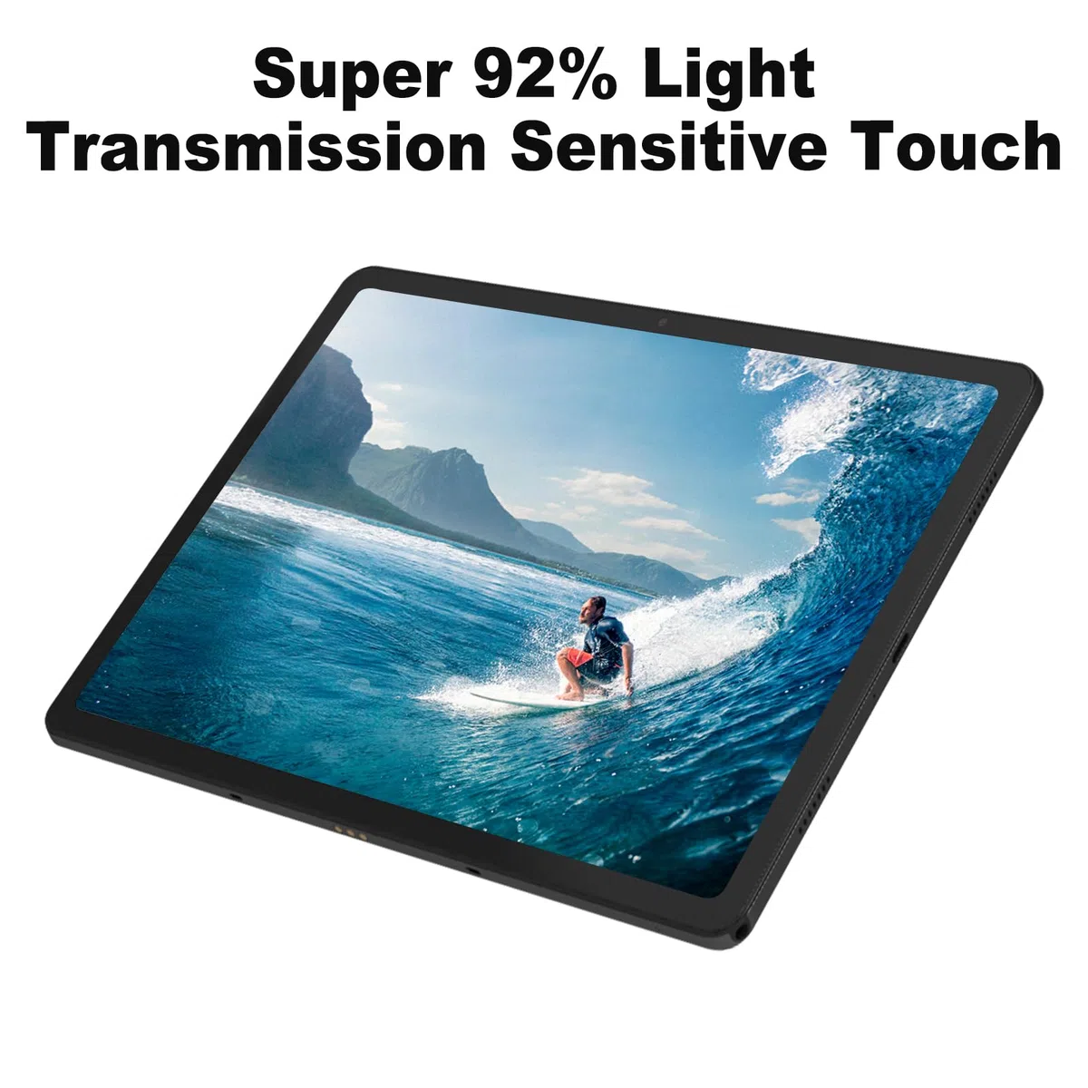 NB+ Écran de remplacement pour Samsung Galaxy Tab A 10,1" SM-T580 SM-T585 Écran tactile numériseur en verre adhésif pré-installé Noir (pas d'écran LCD)