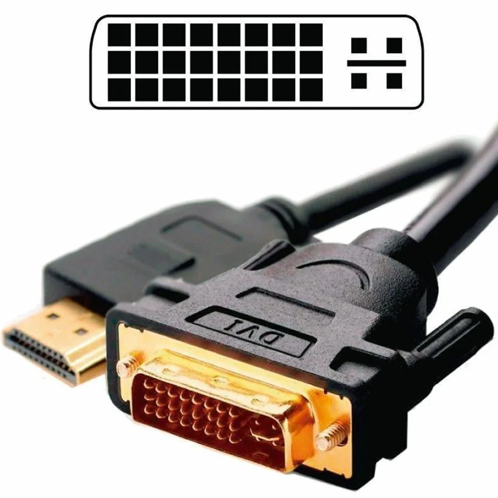 KALEA-INFORMATIQUE Cordon DVI Male (DVI-I Dual Link 24+5) vers HDMI Male (19 Points). Longueur du câble 1,8M