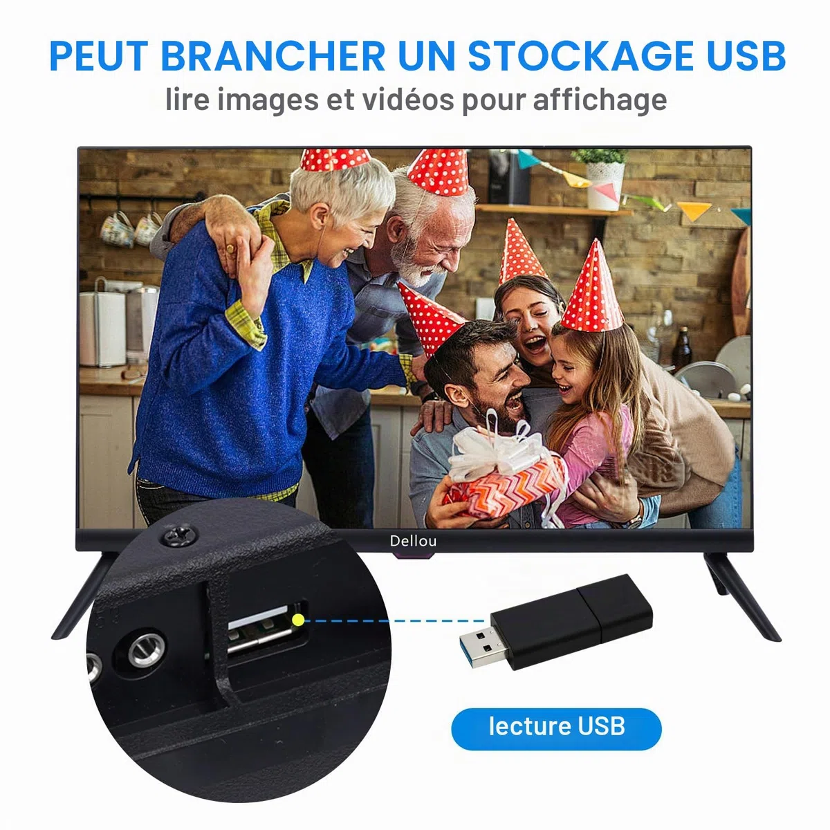 24 pouces Écran d'affichage de surveillance Moniteur CCTV caméra monitor