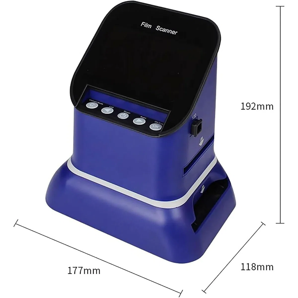 Scanner numérique de Films et de Diapositives de 4,3 Pouces, scanners de Films de 22 Millions de Pixels, convertit des microfiches, des négatifs et des Diapositives 35 mm en JPEG numérique