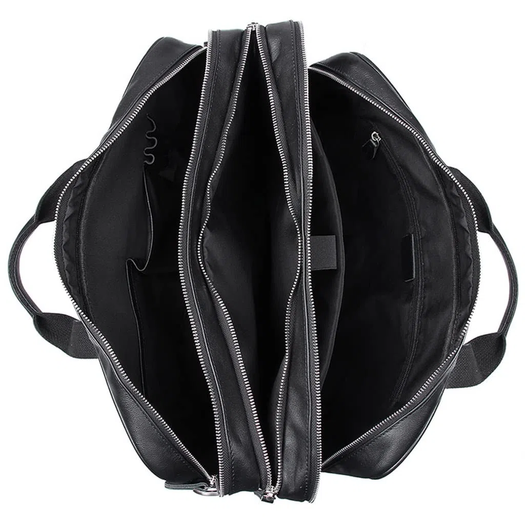 Sacoche en cuir pour ordinateur portable 15,6" 17" pour homme