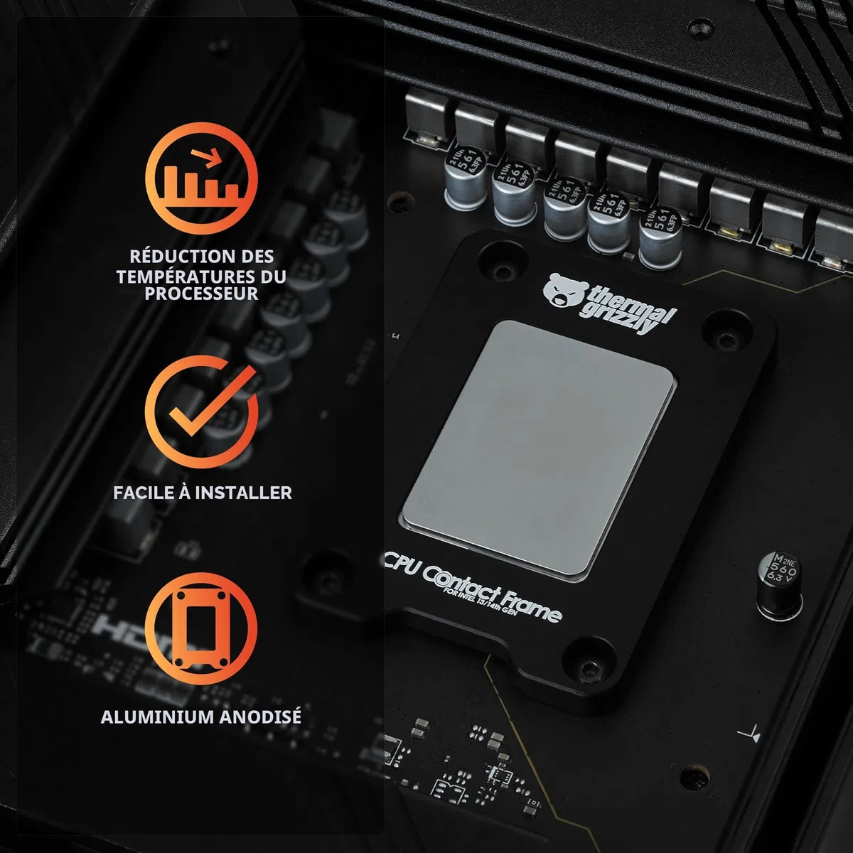 Thermal Grizzly Intel 13th & 14th Gen. CPU Contact Frame