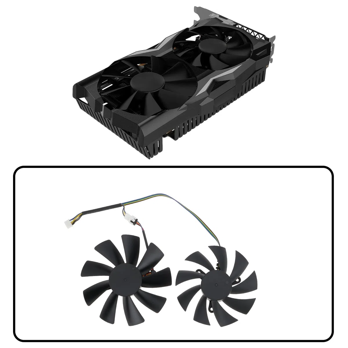 1 Paire de Ventilateurs pour Carte Graphique Compatible avec ZOTAC Gaming RTX 2070 Mini Et ZOTAC GTX 1080TI