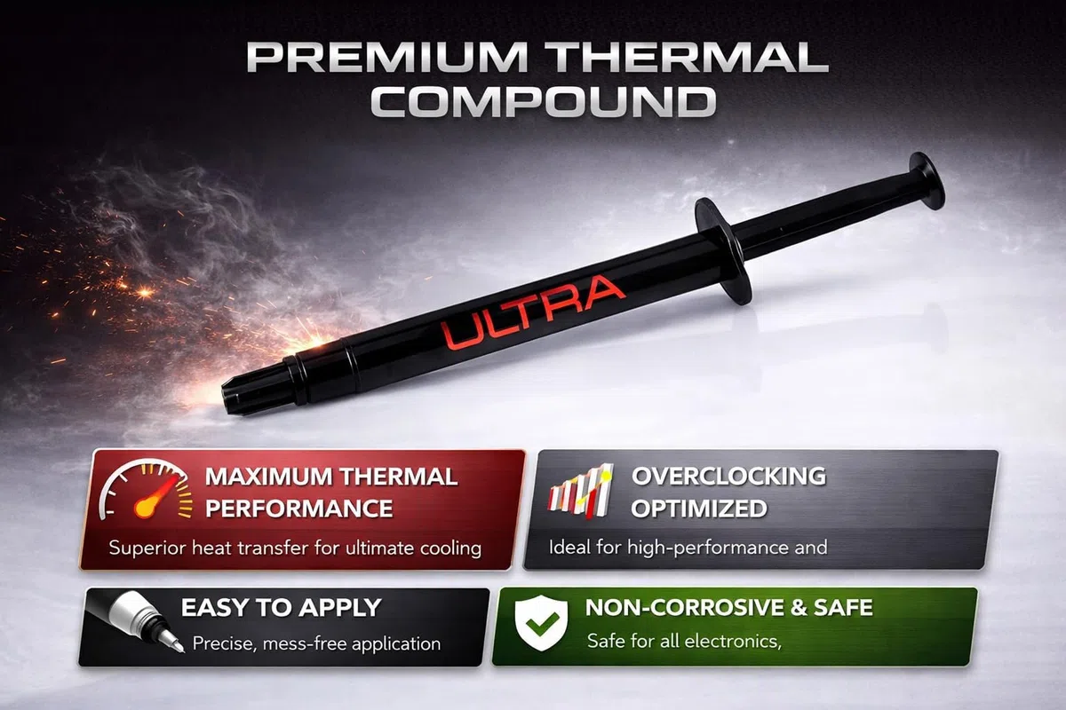 METALLIQ Performance Bundle - 1 g de métal liquide + 3 g de pâte thermique ultra pour processeur GPU PS5 Gaming & Service Set