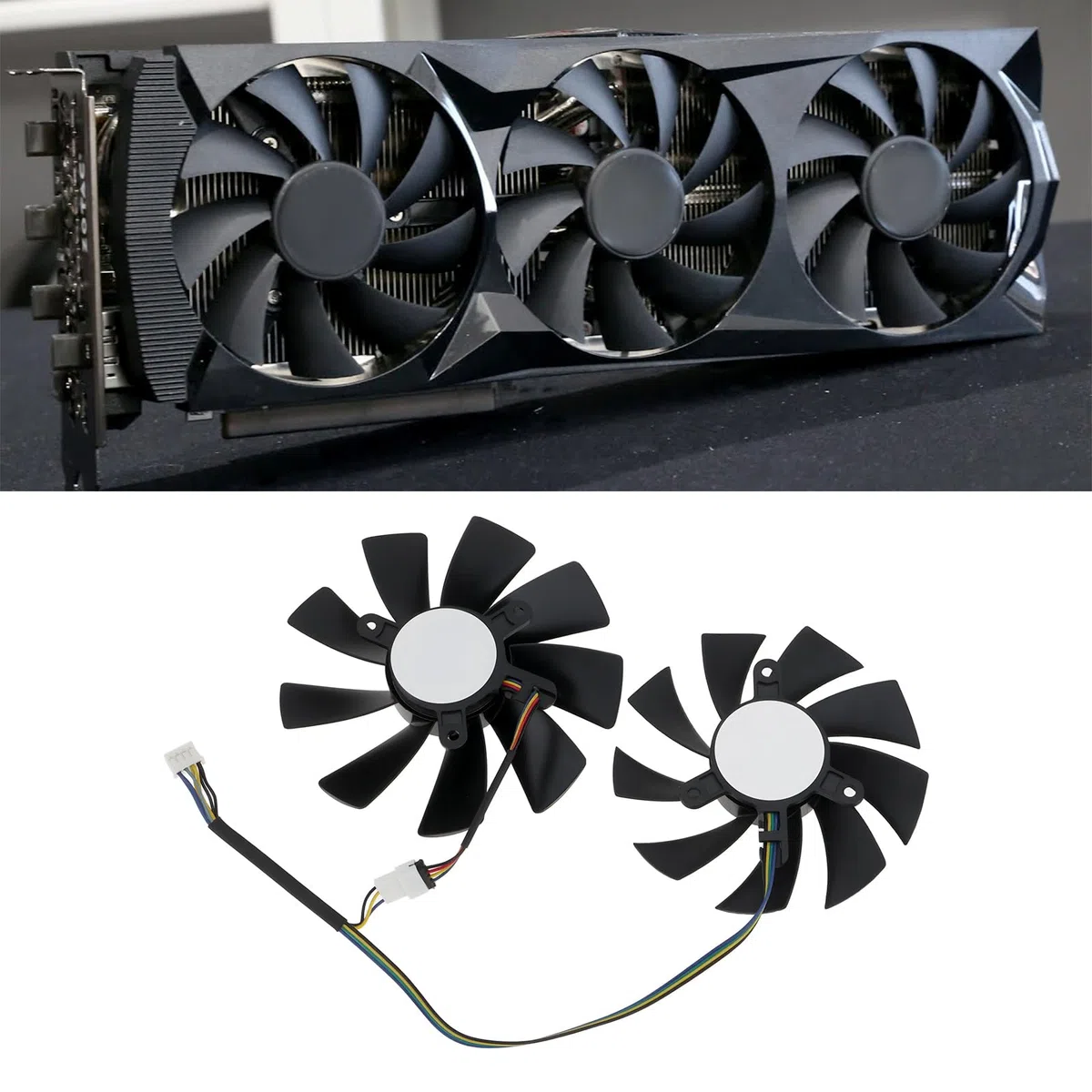 1 Paire de Ventilateurs pour Carte Graphique Compatible avec ZOTAC Gaming RTX 2070 Mini Et ZOTAC GTX 1080TI
