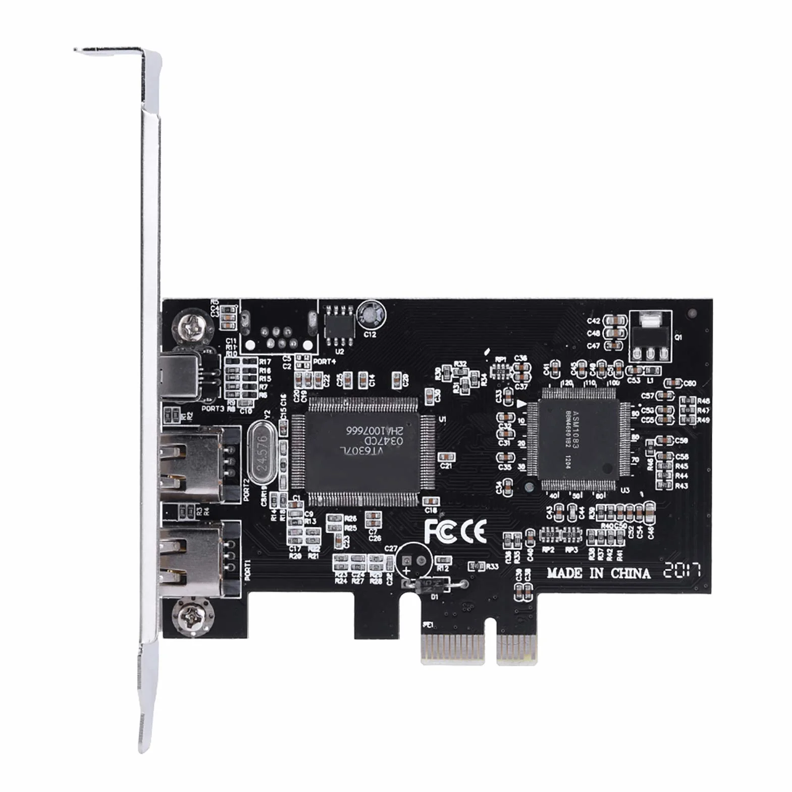 Carte Contrôleur PCI-E PCI Firewire,Carte Contrôleur Express Firewire 1394a IEEE 1394 avec Câble Firewire,Carte pcie firewire pour 10