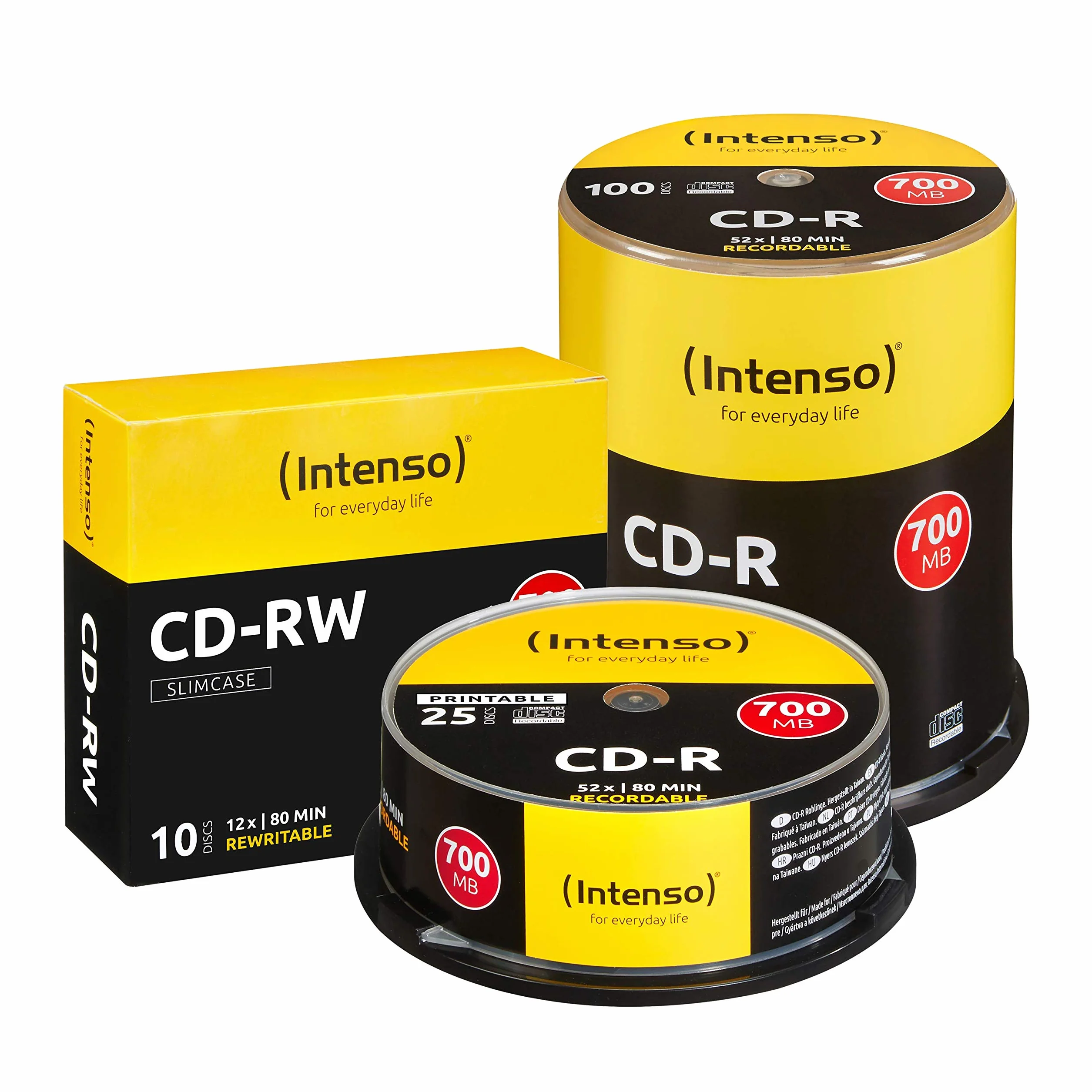 Intenso CD-R Imprimable 1801124 52x 700 MB 25 pcs