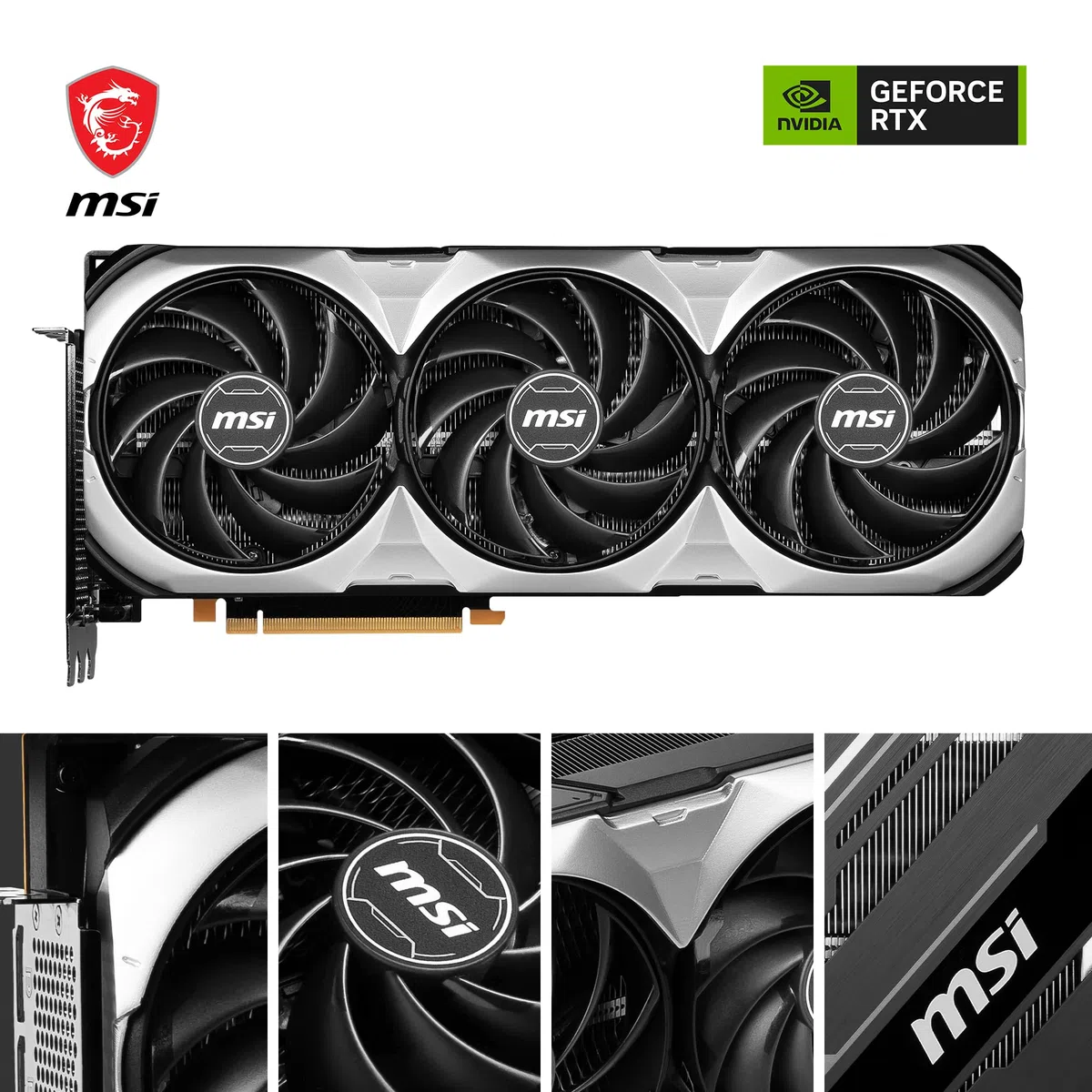 MSI GeForce RTX 4090 Ventus 3X 24G OC Carte Graphique - GPU RTX 4090, GDDR6X 24GB (21Gbps/384 Bits), PCIe 4.0-3 x Ventilateurs TORX 4.0 - HDMI 2.1a, DisplayPort 1.4a