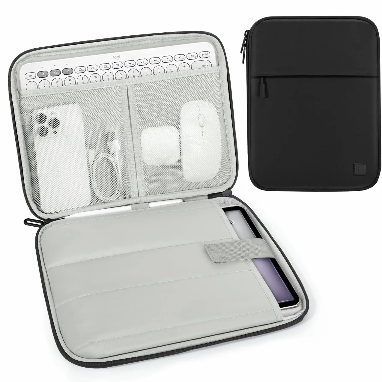 Dadanism 13 Pouces Housse Pochette Tablette Sac Protection pour iPad Air 13" M4/M3, iPad Pro 13" M5/M4, MacBook Neo 13", MacBook Air 13" M5/M4, Galaxy Tab S10+ Plus/S9+ 12,4", Tab P12 12,7",Noir