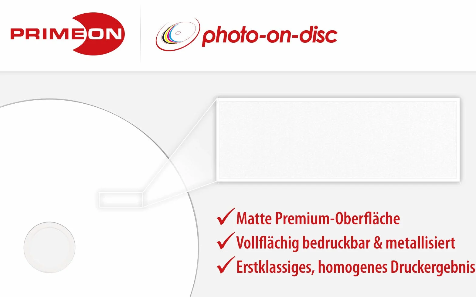 Primeon Lot de 10 CD Vierges, Blancs, 700 Mo, 120 mm, 80 Min, 52 X 2761111