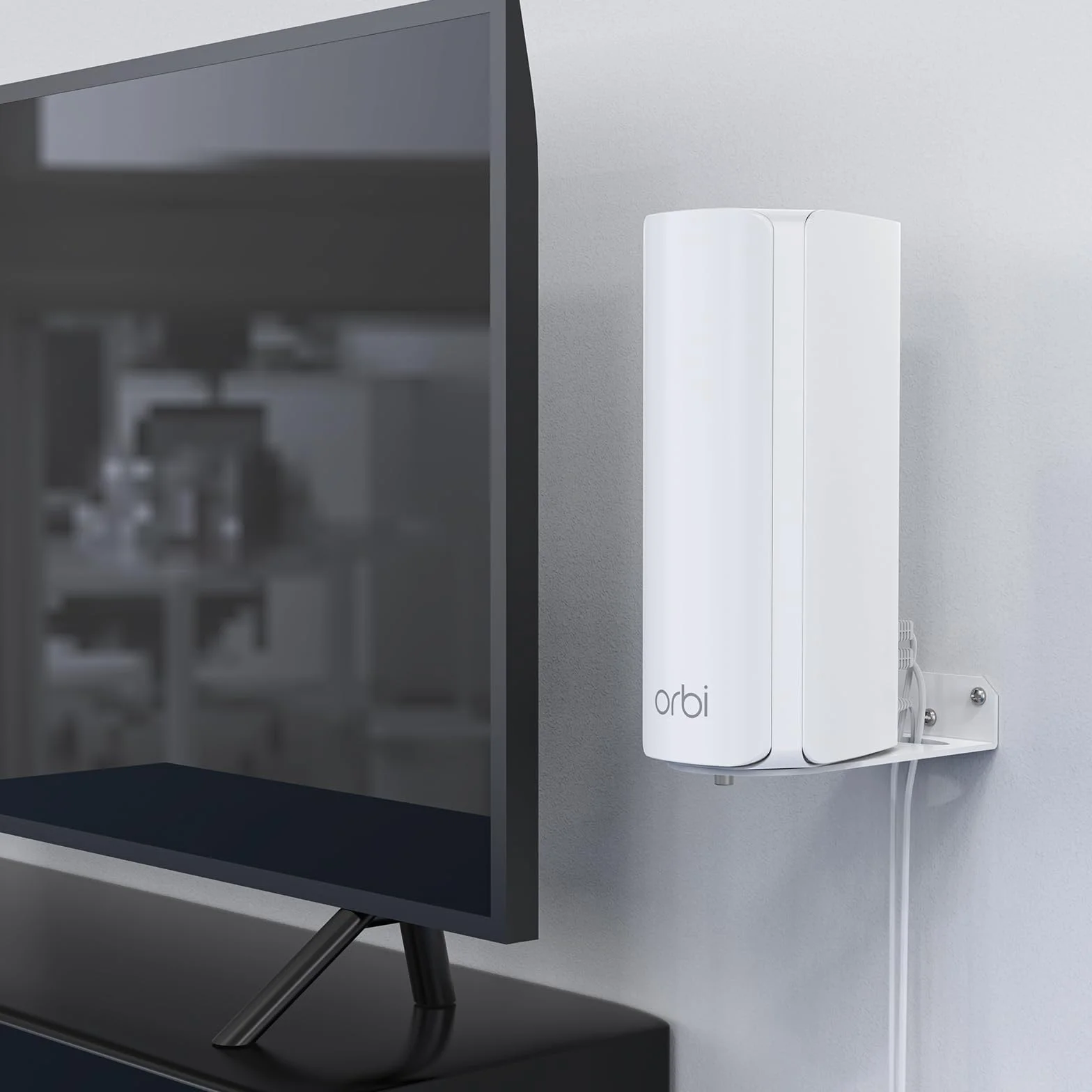 HOLACA Support Mural Compatible avec NETGEAR Orbi Système WiFi 7 Mesh Tri-Bande Série 770/870/970, Support en Métal pour RBE770 / RBE772 / RBE773 / RBE873 / RBE970B / RBE972S / RBE973S, 1 PCS