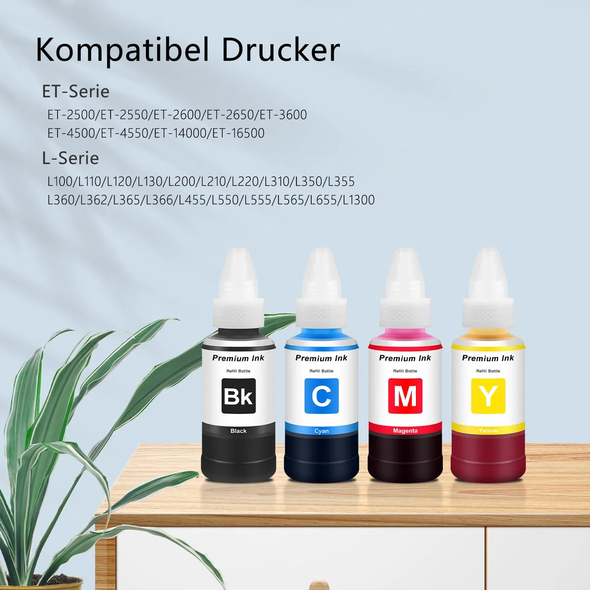 Compatible avec EPT664 Cartouche Encre pour EPT664 EPT6641 Bouteille d' Encre Couleurs 70mL Recharge pour Imprimante ET-2650 ET-2600 ET 2650 ET 2600 ET-2500 ET-2550 ET-3600 ET-4500 ET-4550 L355 L555