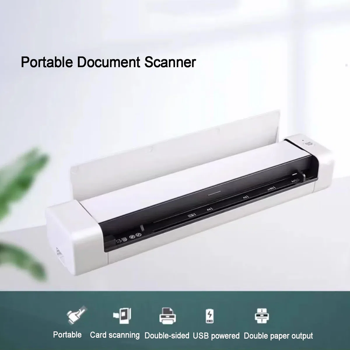 Scanner de documents A4 portable, recadrage automatique, Plug and Play, pour bureau, travail à domicile
