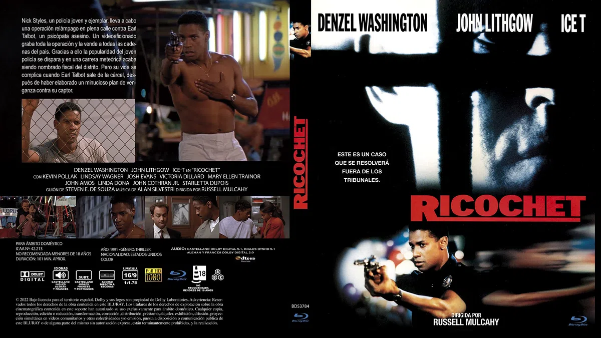 Ricochet BD 1991 [Blu-Ray] [Import]
