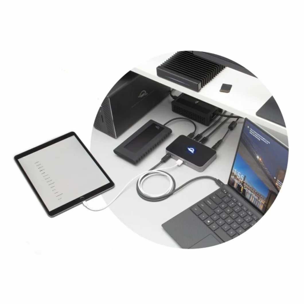 OWC Thunderbolt Hub Station d'accueil Gris/Noir Thunderbolt 4, USB-A