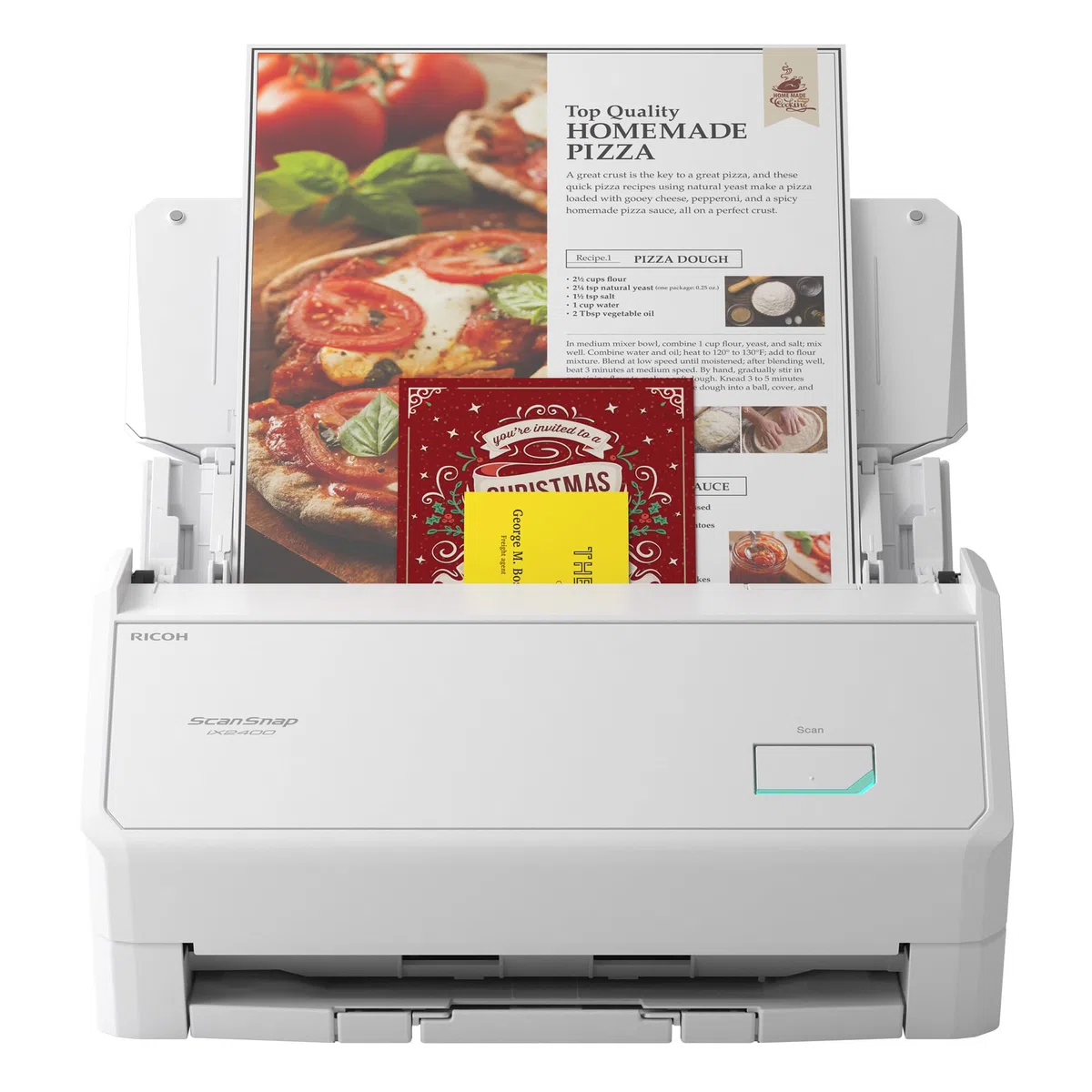 Ricoh Scansnap Ix2400 Dokumentenscanner ? A4, Duplex, 45 Ppm, Usb 3.2, Wei? (pa03870-B101)