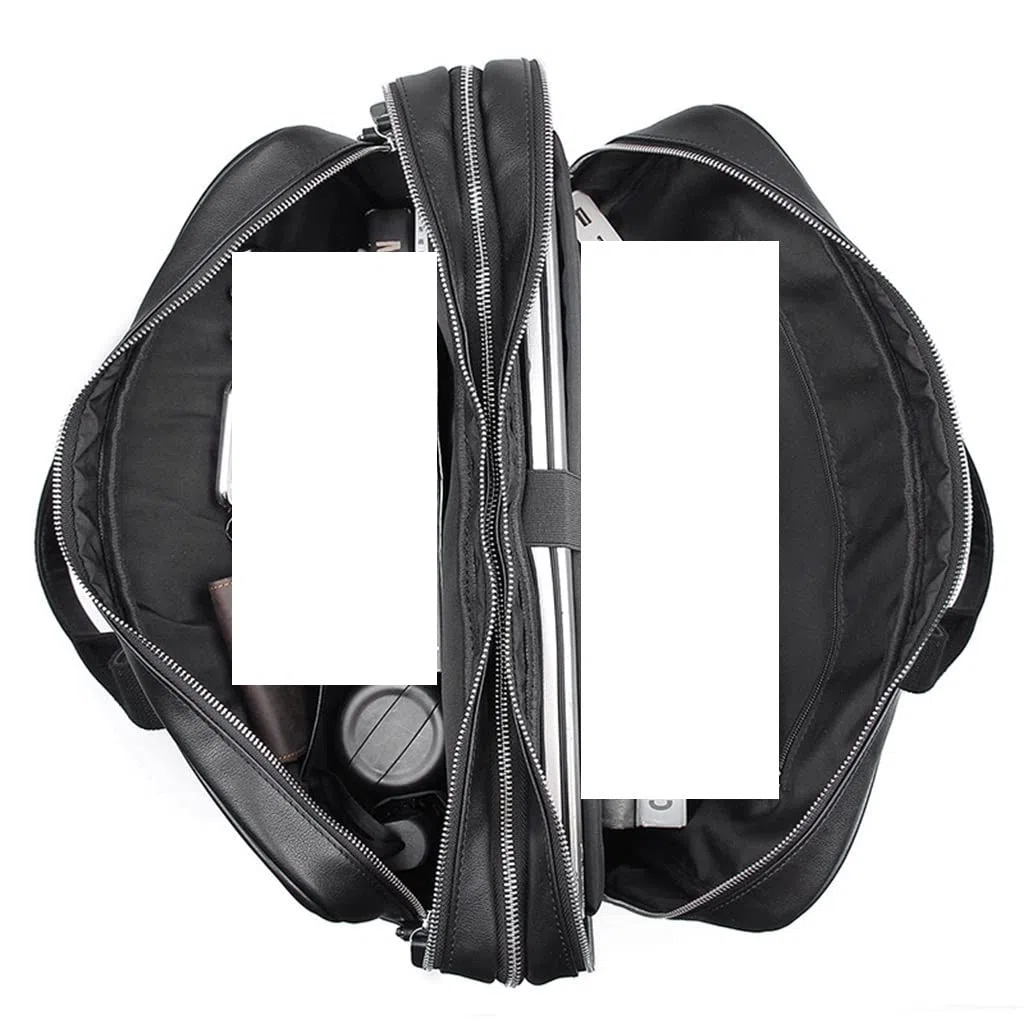 Sacoche en cuir pour ordinateur portable 15,6" 17" pour homme