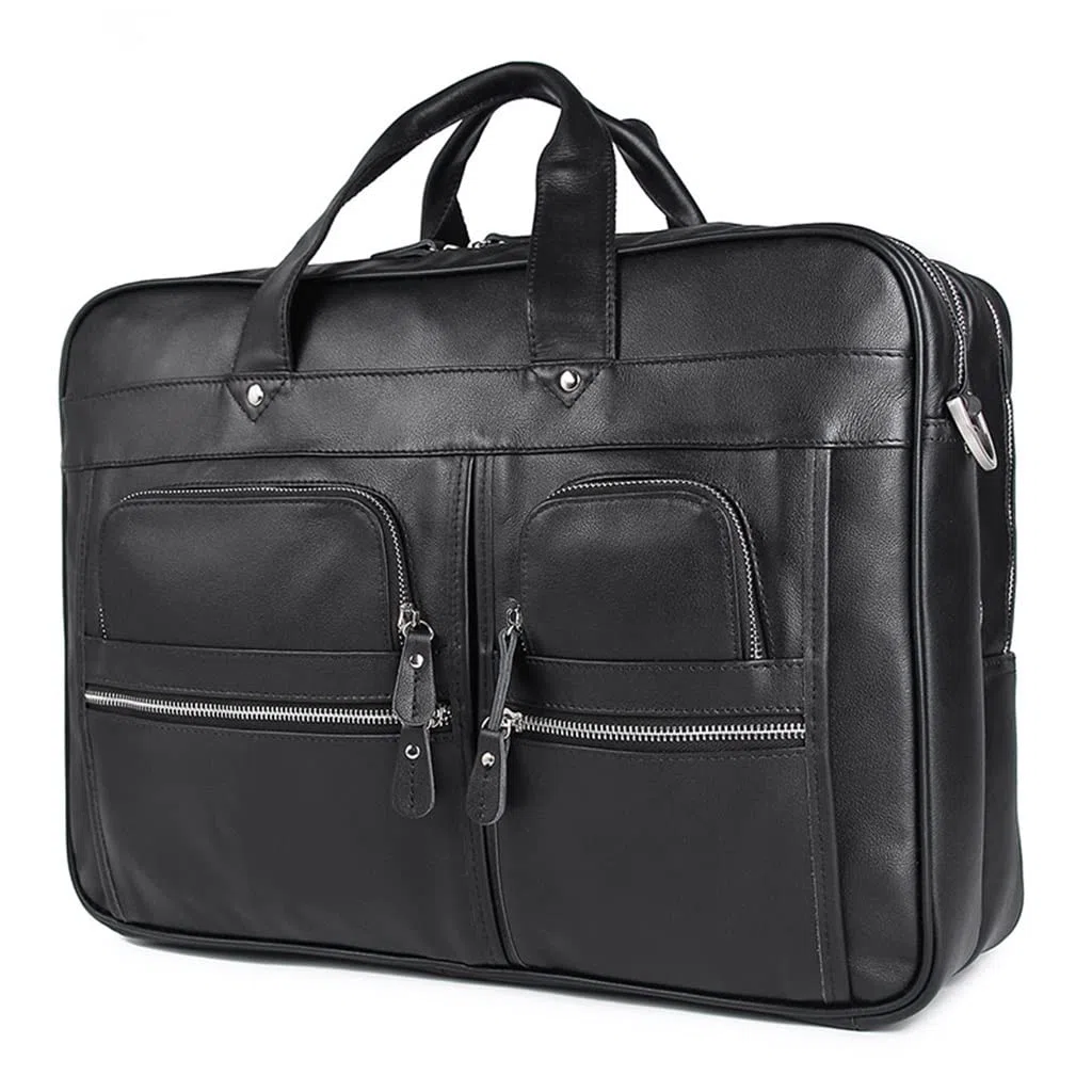 Sacoche en cuir pour ordinateur portable 15,6" 17" pour homme
