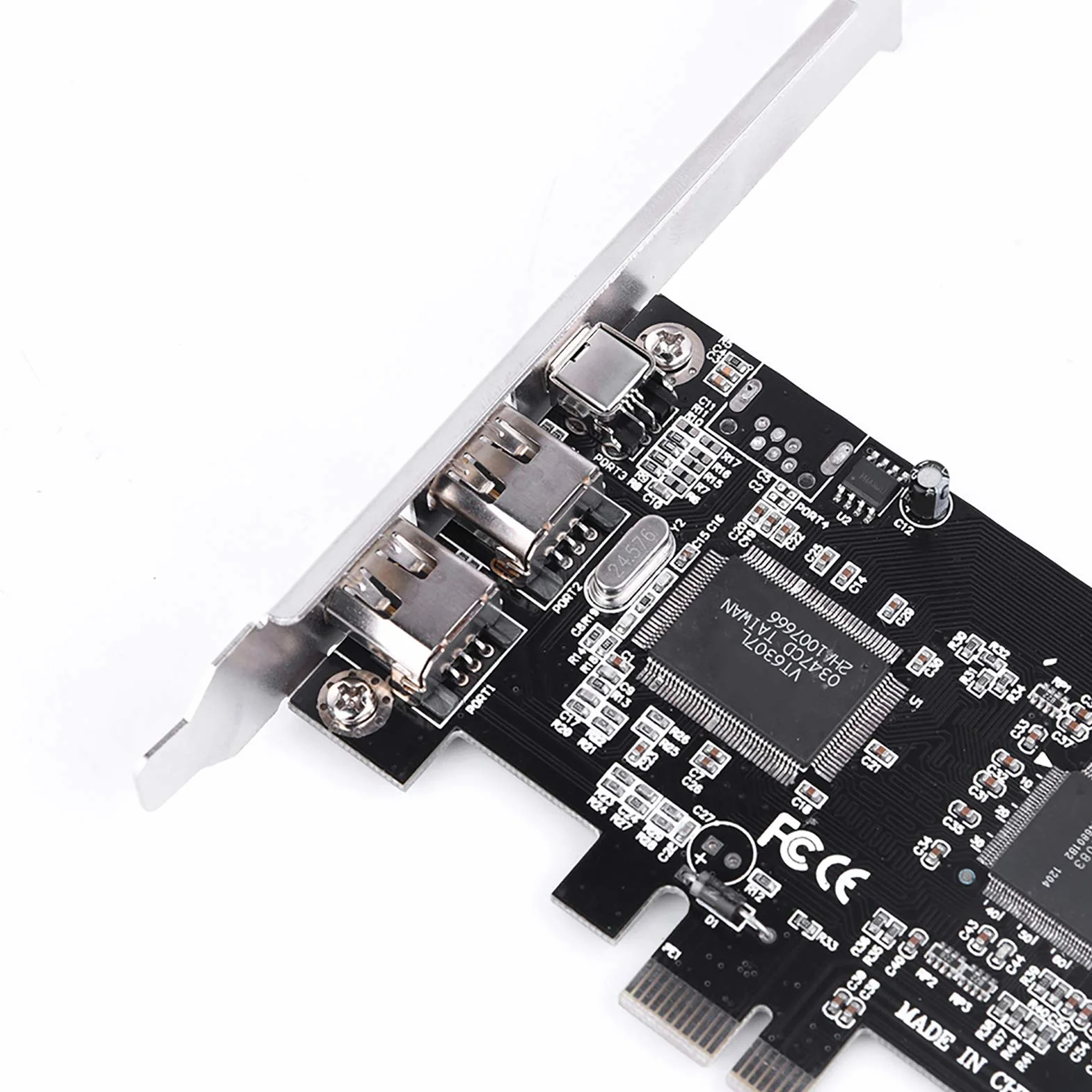 Carte Contrôleur PCI-E PCI Firewire,Carte Contrôleur Express Firewire 1394a IEEE 1394 avec Câble Firewire,Carte pcie firewire pour 10