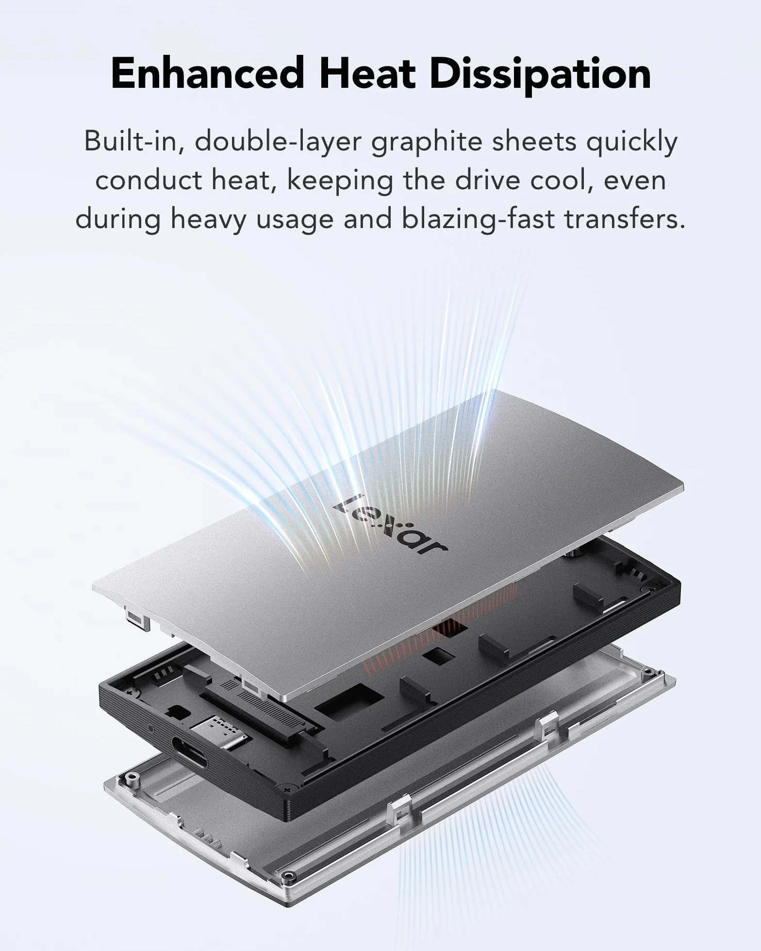 Lexar ES3 SSD Externe 1To, Portable SSD, PSSD jusqu'à 1 050Mo/s en Lecture