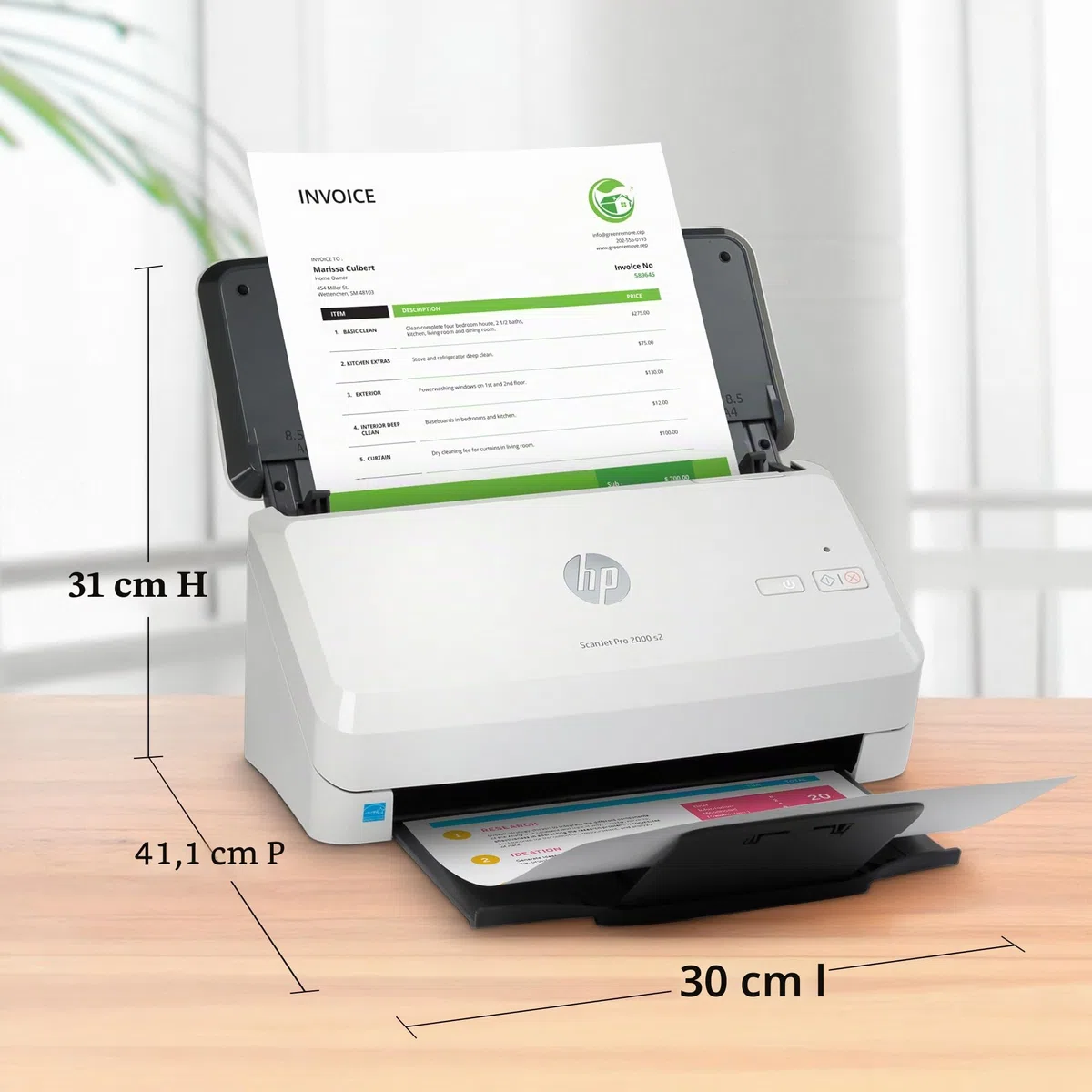 HP Scanjet Pro 2000 S2 Scanner à Alimentation Feuille (6FW06A)