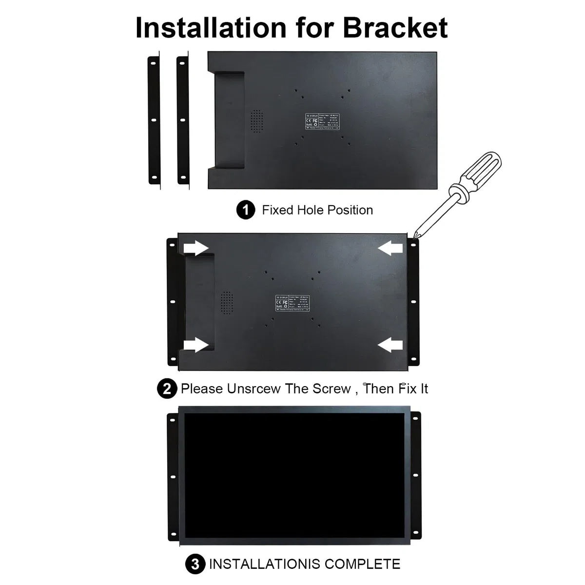 VSDISPLAY Moniteur LCD TFT publicitaire 18,5 Pouces 1920 x 1080