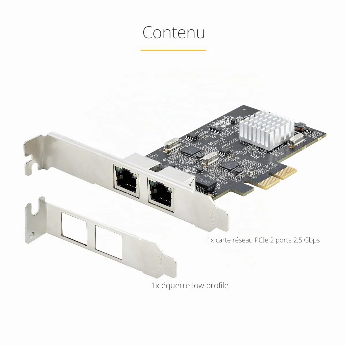 StarTech Carte Réseau PCIe 2 Ports 2,5 Gbps NBASE-T (PR22GI-NETWORK-CARD)