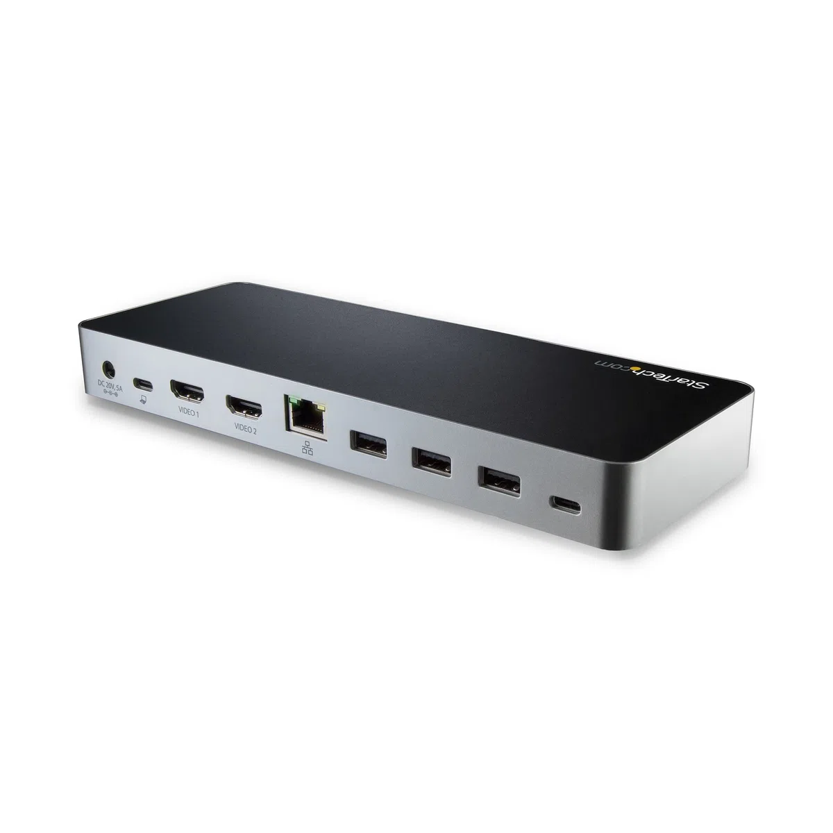 StarTech.com Station d'accueil USB-C double affichage pour PC portable Windows - MST et Power Delivery 60W - Adaptateurs HDMI vers DVI (MST30C2HHPDU)