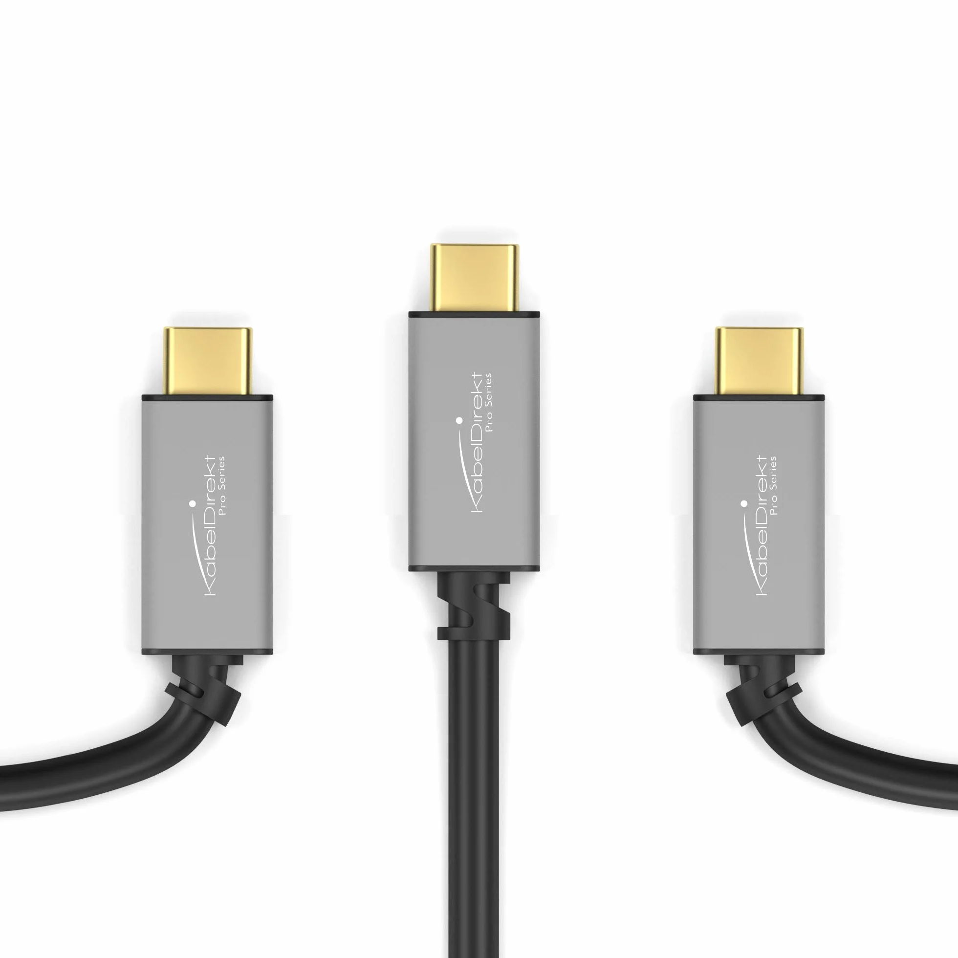 KabelDirekt – Adaptateur USB C sur DVI – 0,15m – (jusqu'à 4K/30Hz, USB C 3.1 und Thunderbolt 3, pour MacBook Pro 2016/2017, MacBook 12" et Autres appareils) –