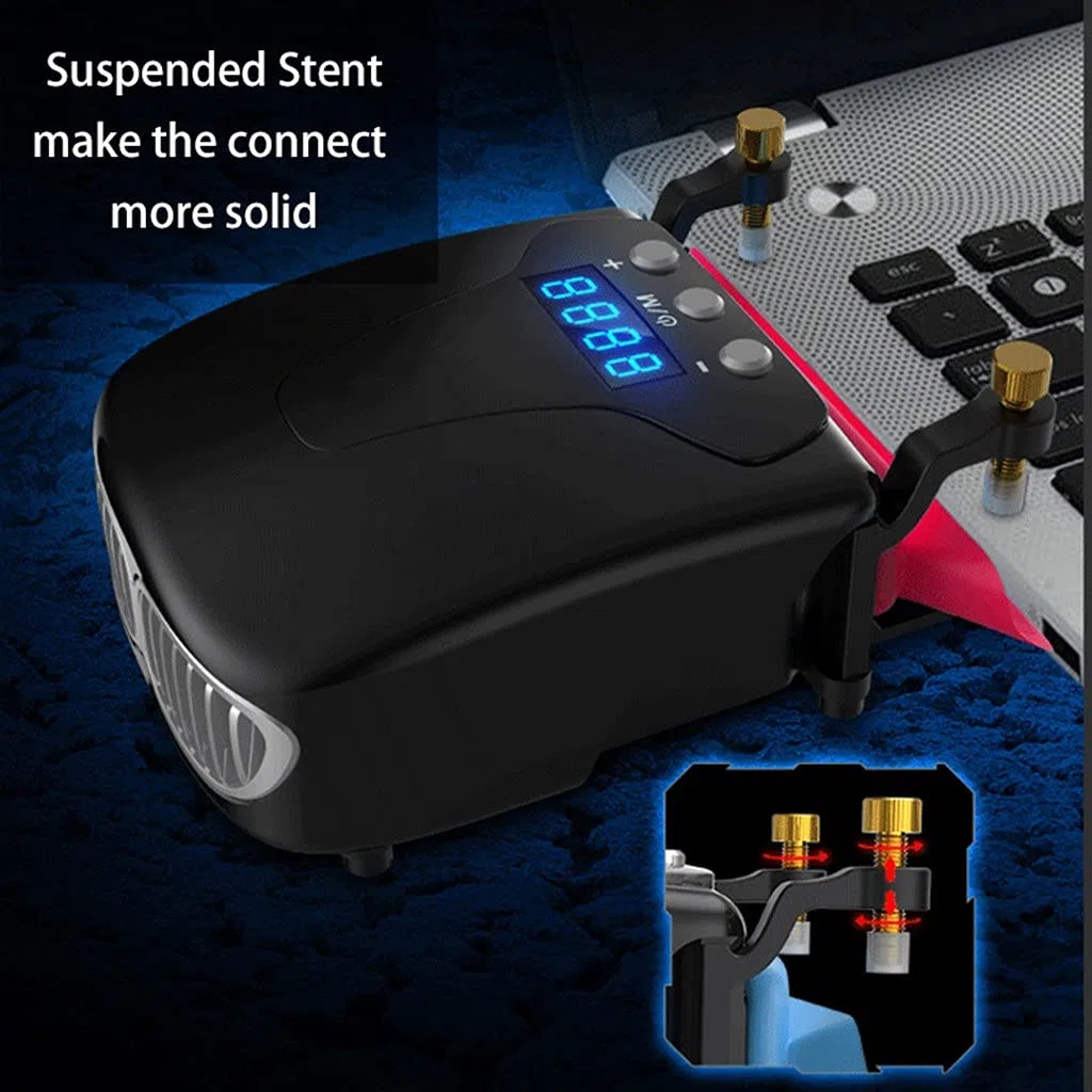 Refroidissement pour Ordinateur Portable Ventilateur sous Vide Externe Silent Ice Refroidisseur pour Ordinateur Portable Affichage Numérique Refroidisseur De Modèle Intelligent Réglable